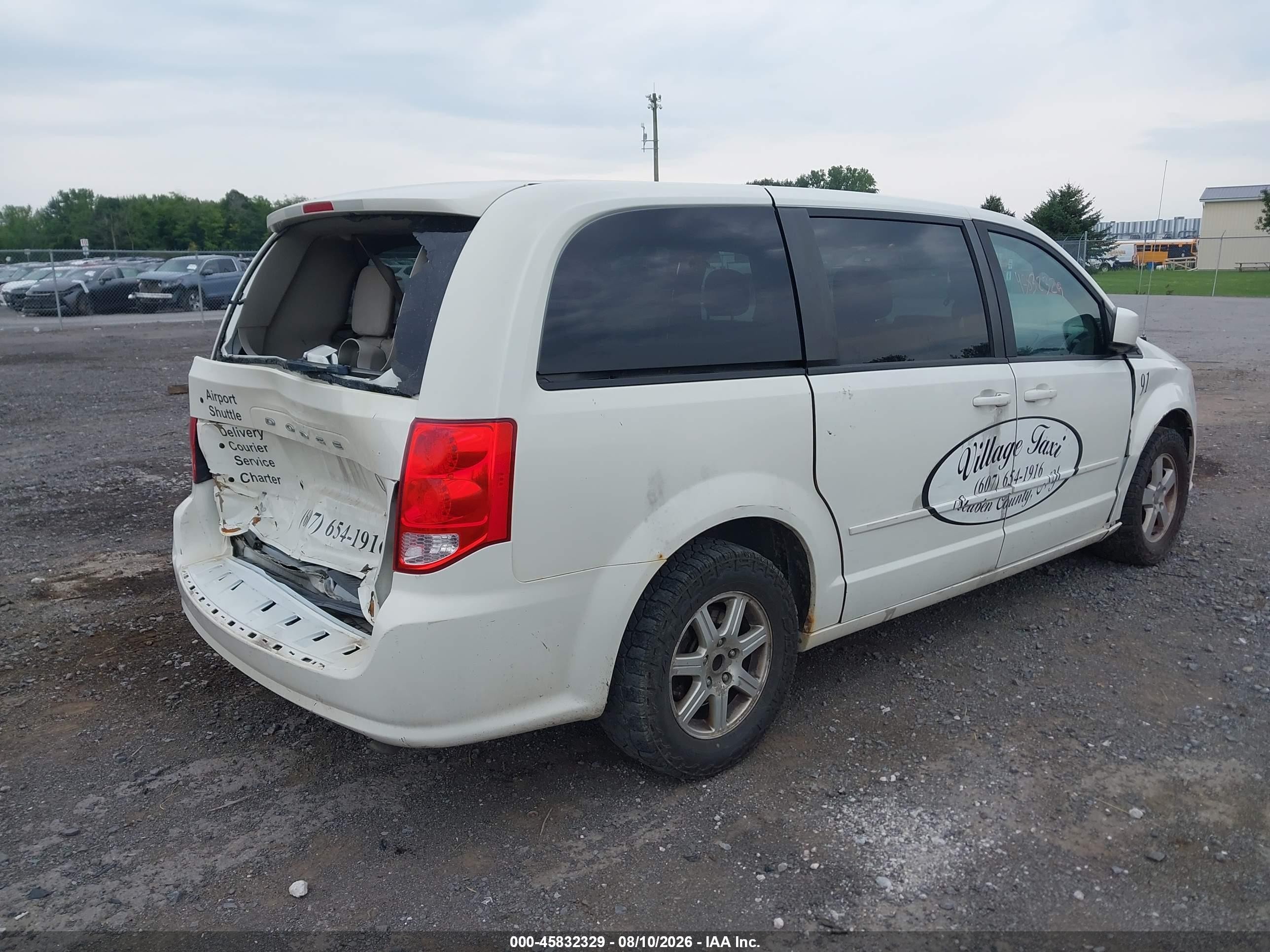 2012 Dodge Grand Caravan Sxt White vin: 2C4RDGCG2CR341584