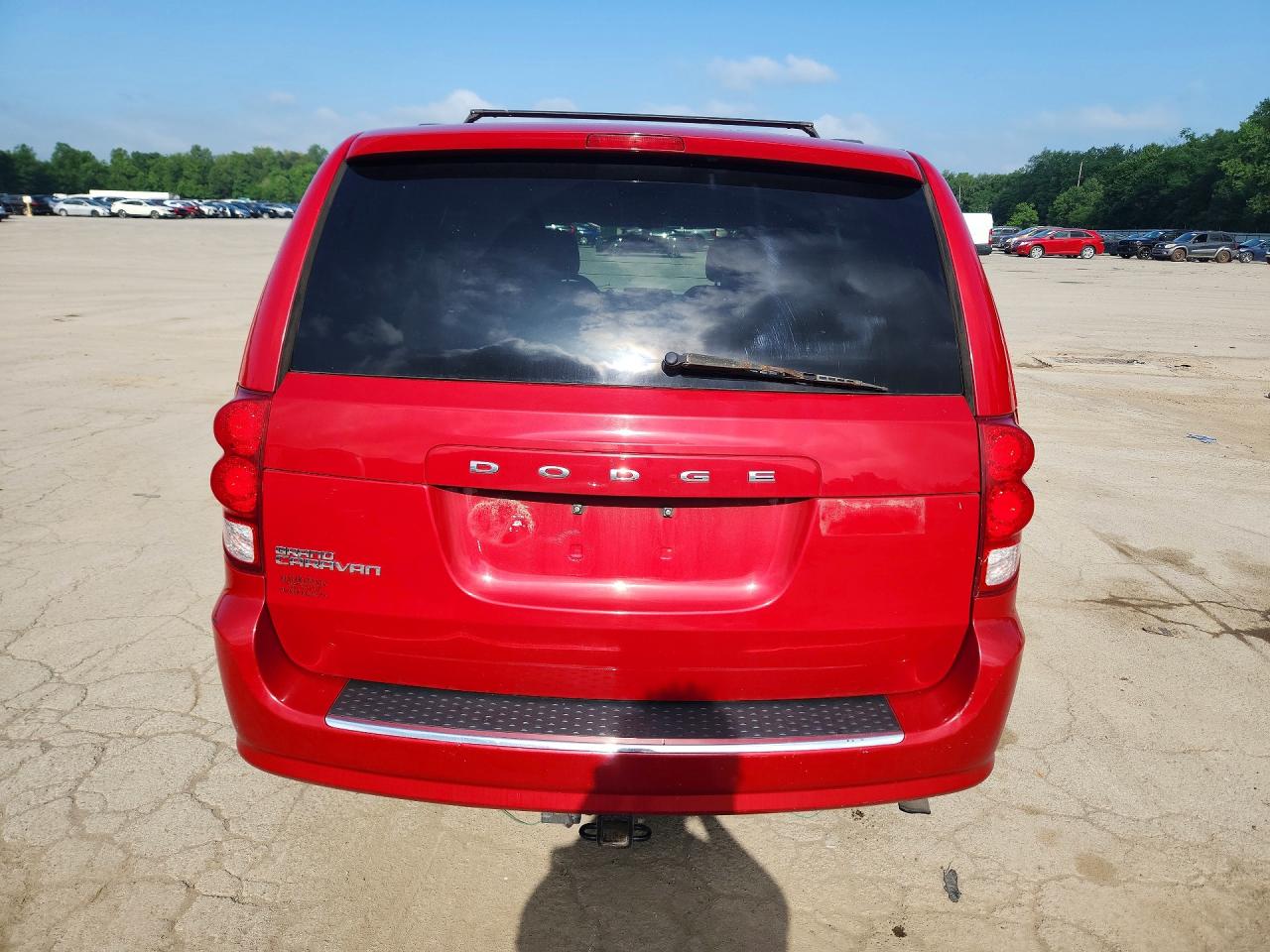 2013 Dodge Grand Caravan Sxt Burgundy vin: 2C4RDGCG2DR515073