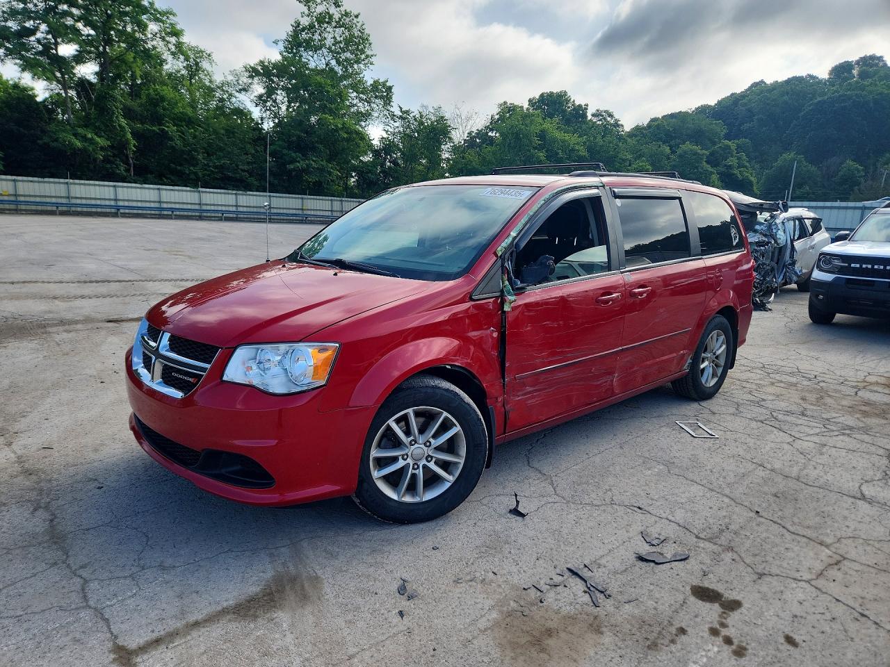 2013 Dodge Grand Caravan Sxt Burgundy vin: 2C4RDGCG2DR515073
