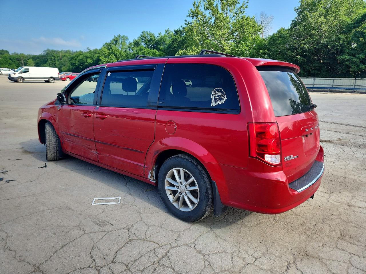 2013 Dodge Grand Caravan Sxt Burgundy vin: 2C4RDGCG2DR515073