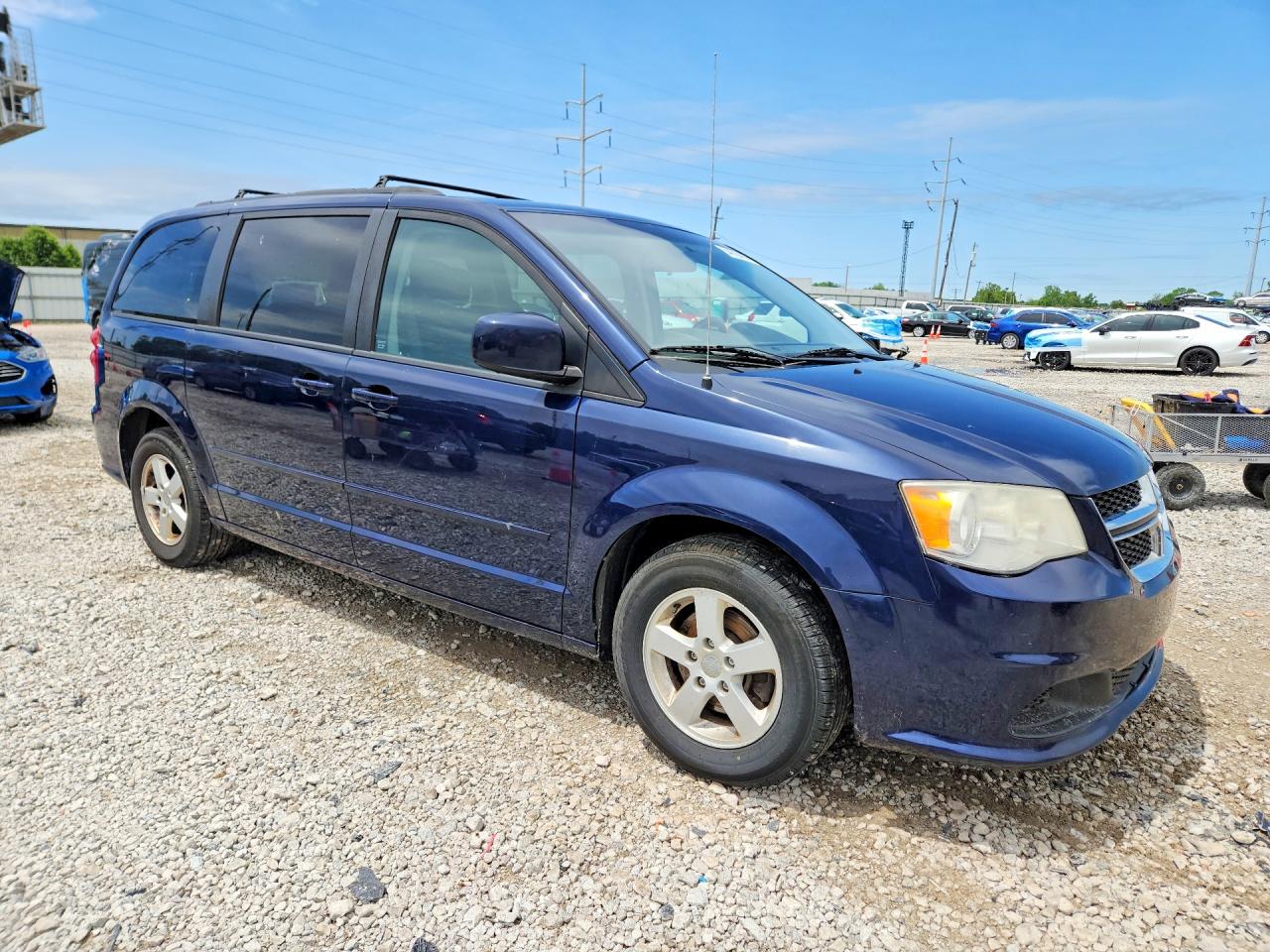 2013 Dodge Grand Caravn Синий vin: 2C4RDGCG2DR528292
