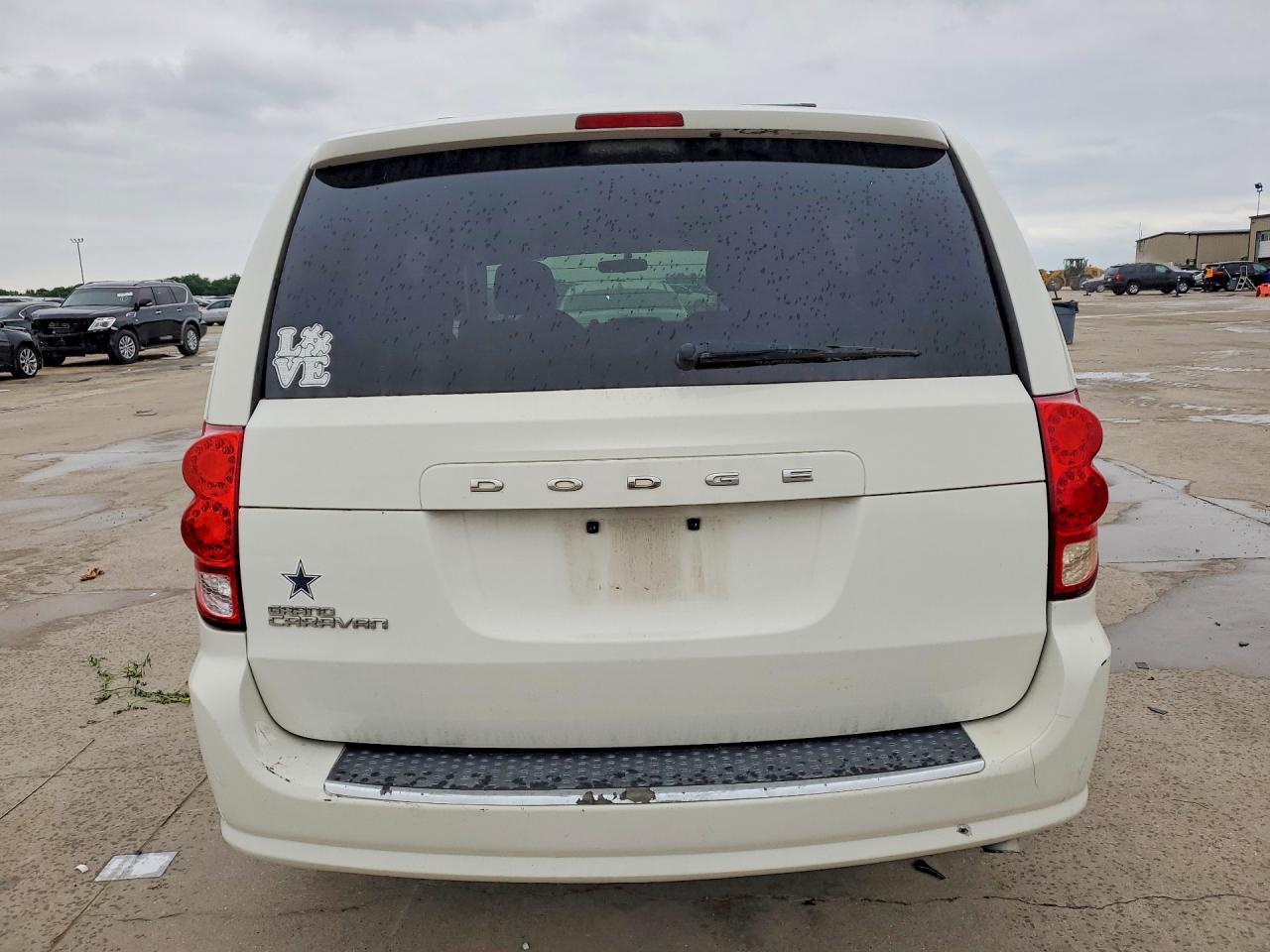 2013 Dodge Grand Caravan Sxt White vin: 2C4RDGCG2DR575158