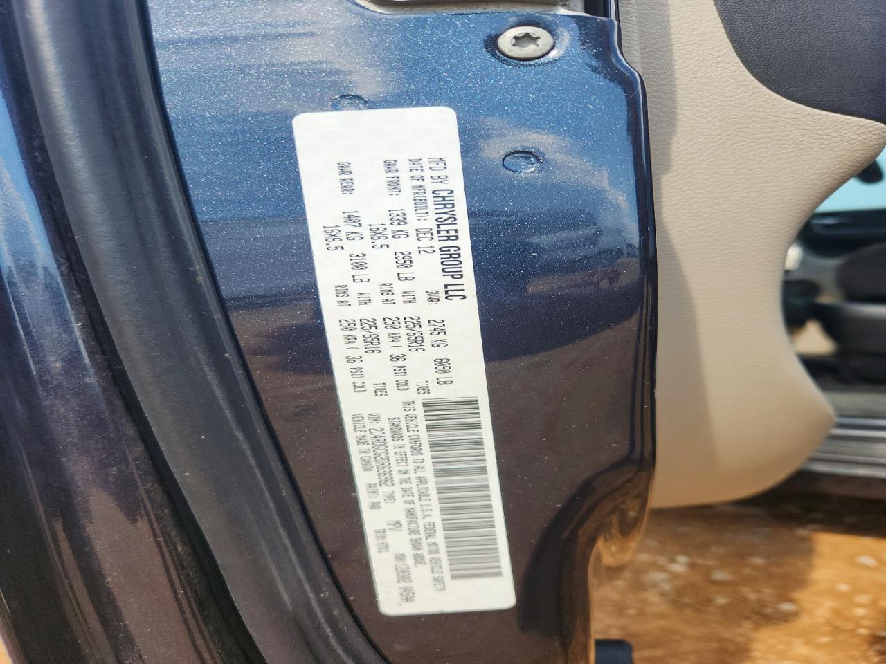 2013 Dodge Grand Caravan Sxt Gray vin: 2C4RDGCG2DR636962