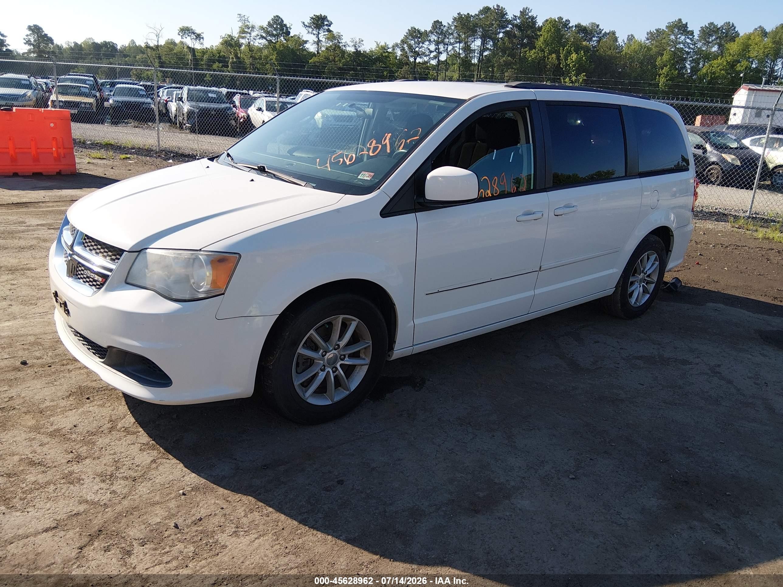 2013 Dodge Grand Caravan Sxt Белый vin: 2C4RDGCG2DR719470