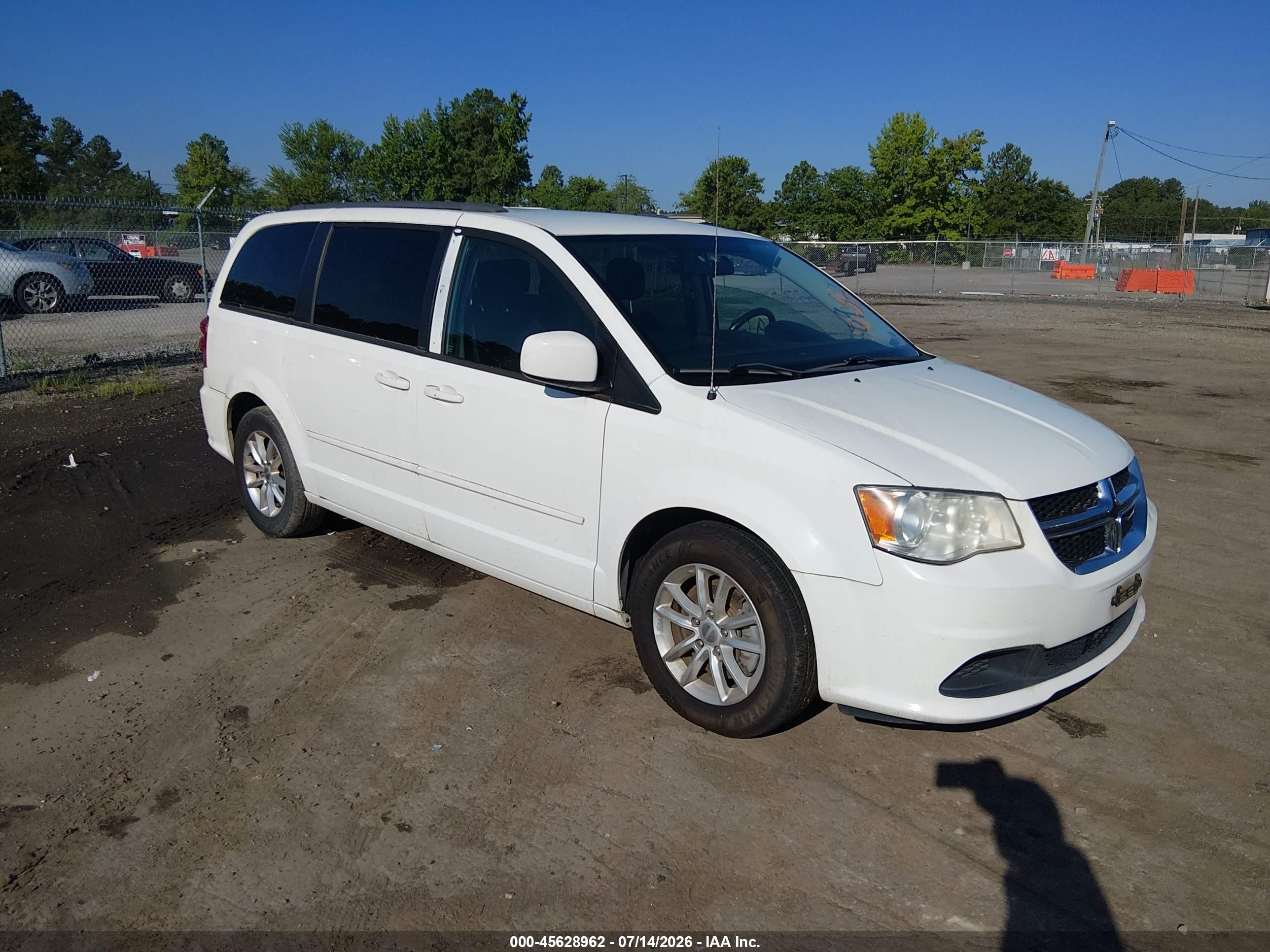 2013 Dodge Grand Caravan Sxt Белый vin: 2C4RDGCG2DR719470