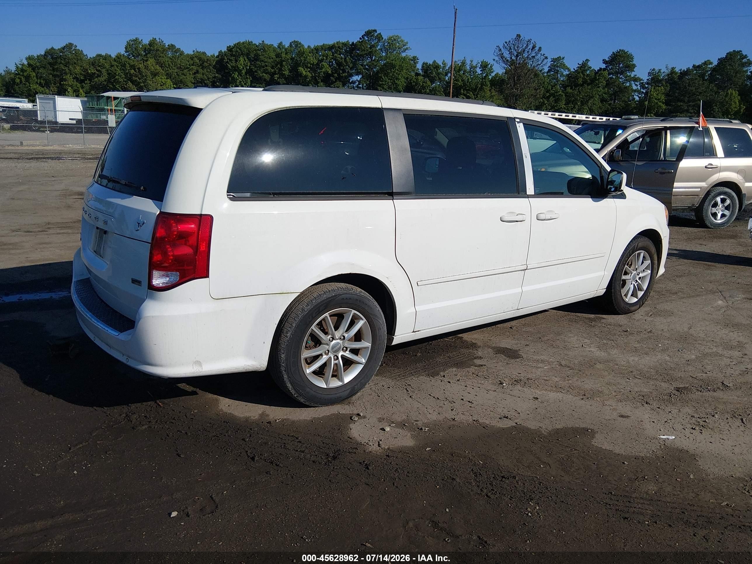 2013 Dodge Grand Caravan Sxt Белый vin: 2C4RDGCG2DR719470