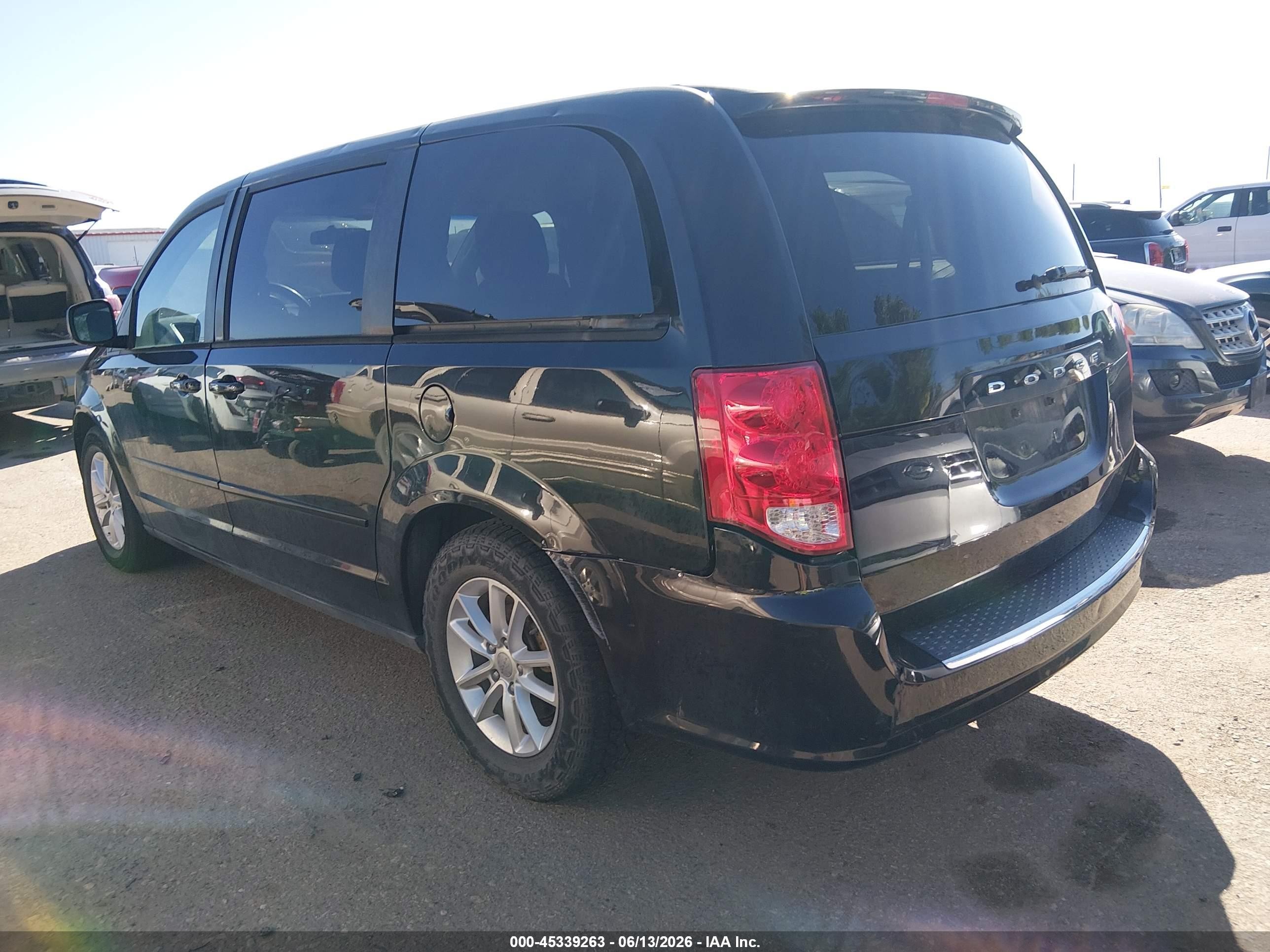 2013 Dodge Grand Caravan Sxt Black vin: 2C4RDGCG2DR771536