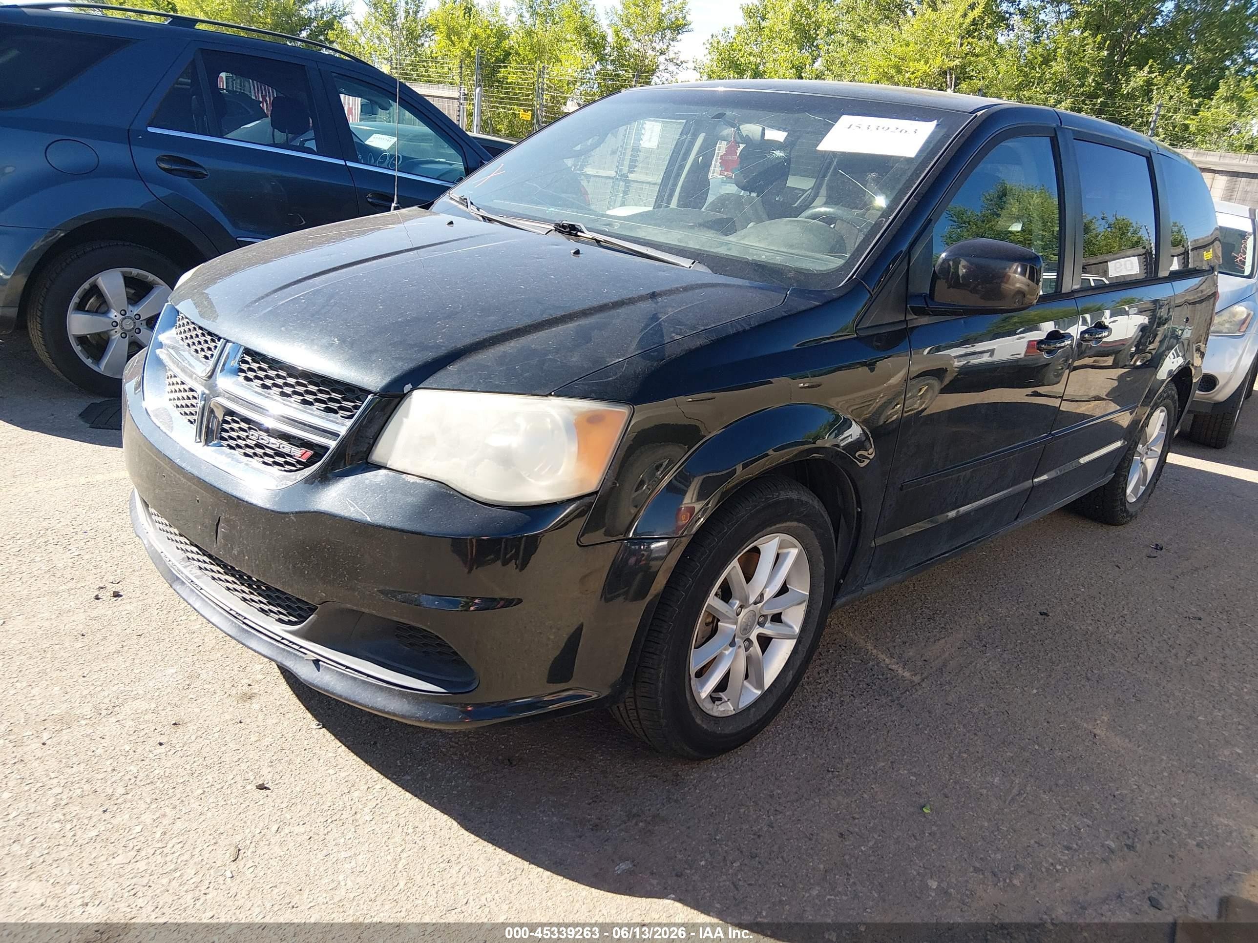 2013 Dodge Grand Caravan Sxt Black vin: 2C4RDGCG2DR771536