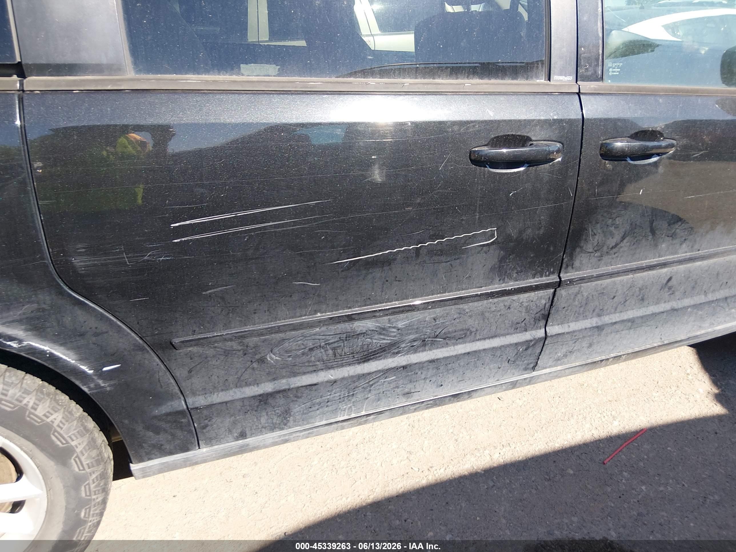 2013 Dodge Grand Caravan Sxt Black vin: 2C4RDGCG2DR771536