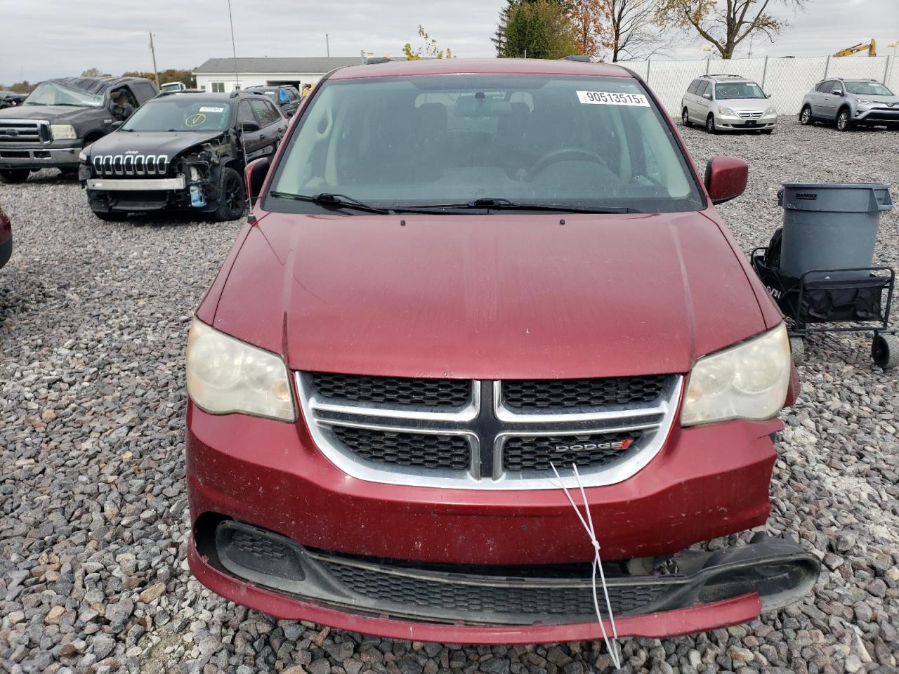 2014 Dodge Grand Caravan Sxt Красный vin: 2C4RDGCG2ER122370