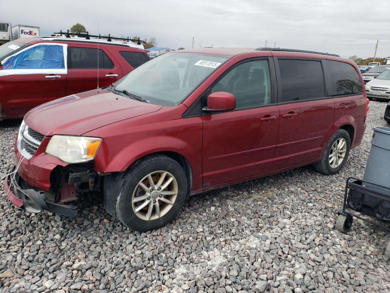 2014 Dodge Grand Caravan Sxt Красный vin: 2C4RDGCG2ER122370