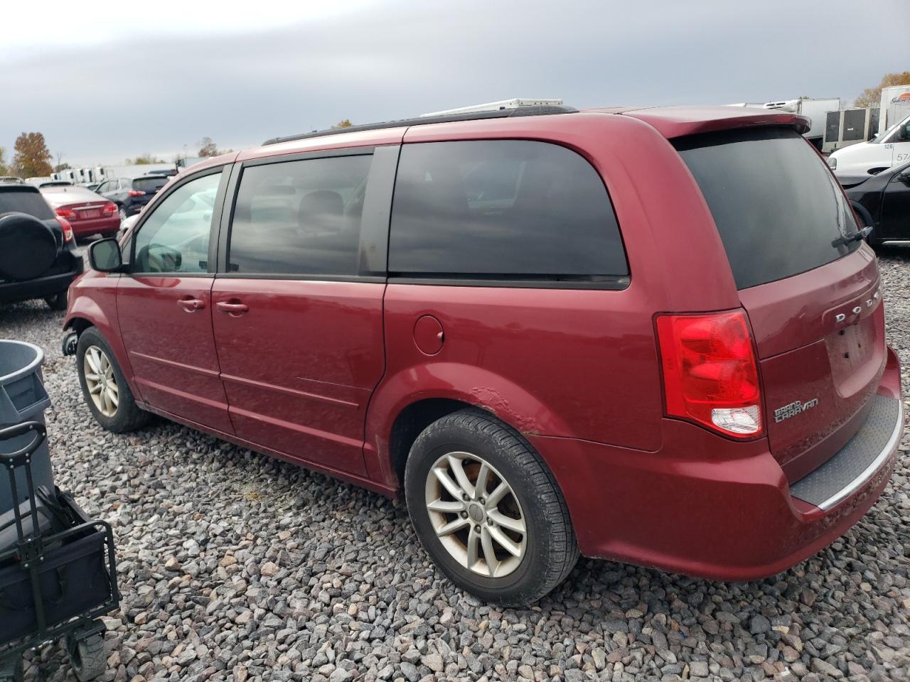 2014 Dodge Grand Caravan Sxt Красный vin: 2C4RDGCG2ER122370