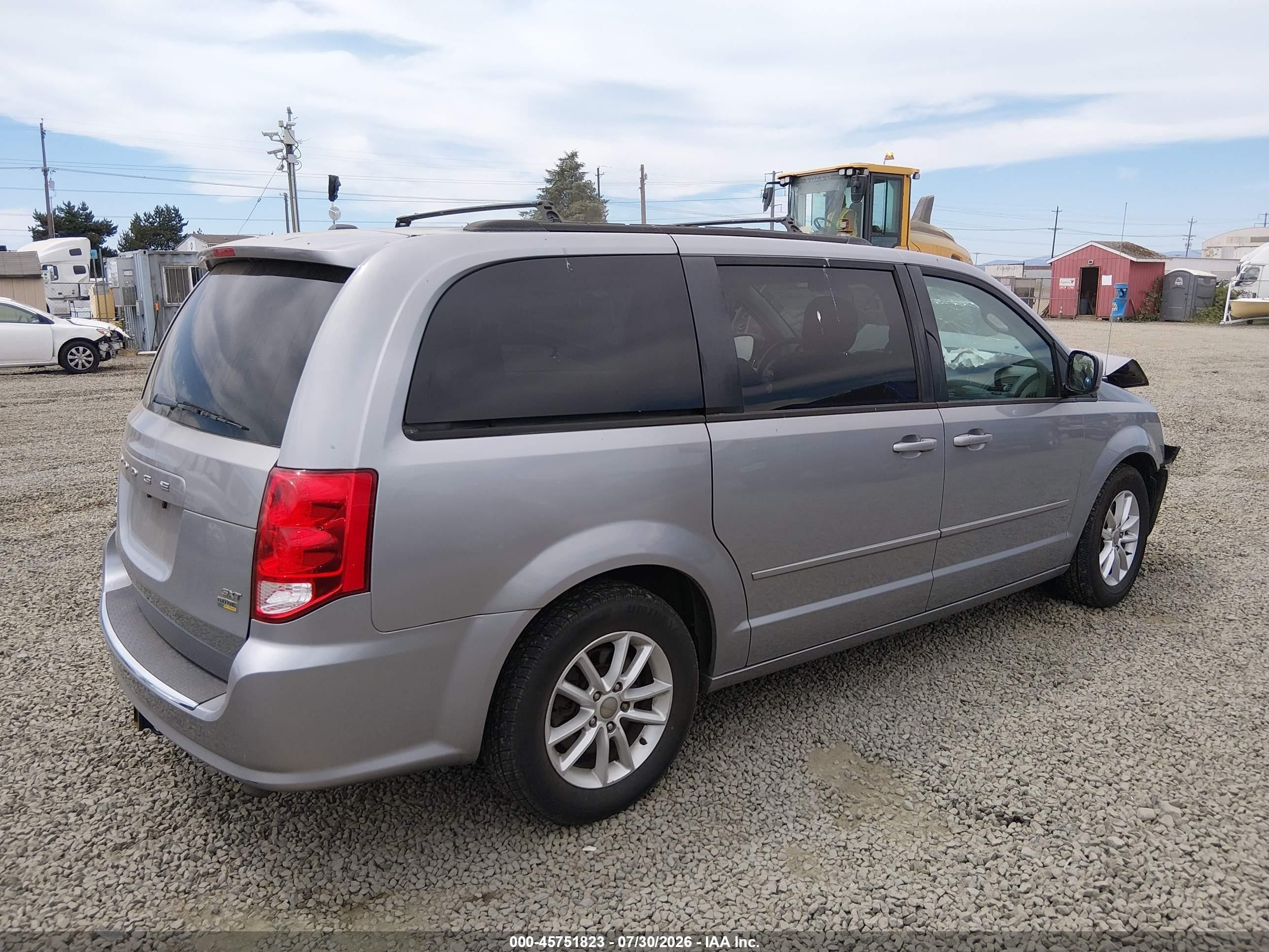 2014 Dodge Grand Caravan Sxt Silver vin: 2C4RDGCG2ER177126