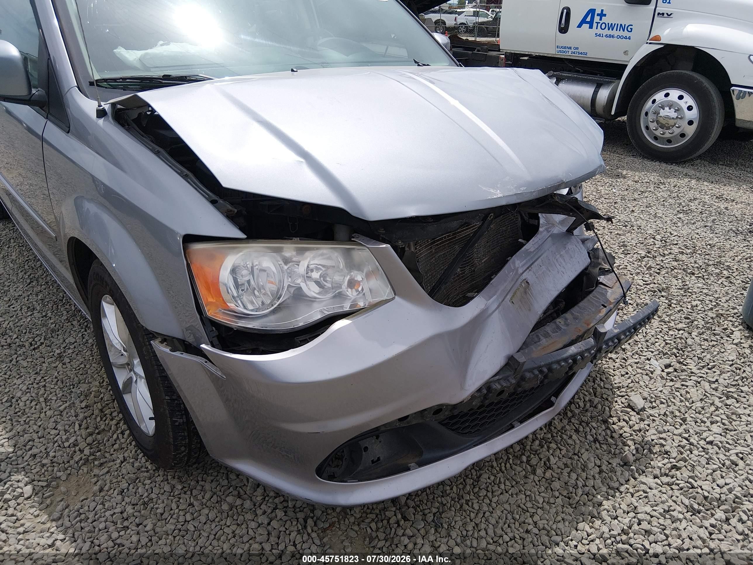 2014 Dodge Grand Caravan Sxt Silver vin: 2C4RDGCG2ER177126