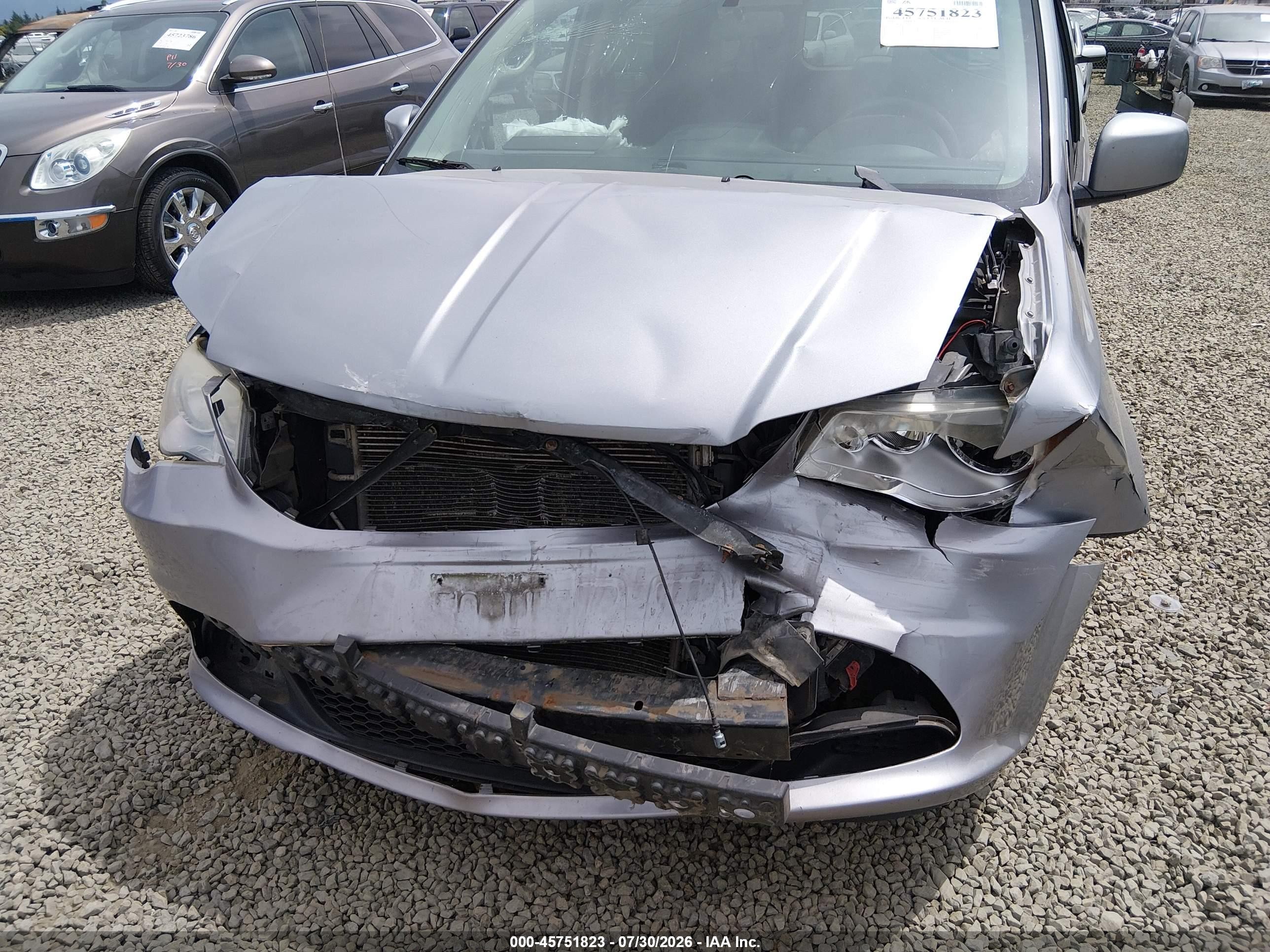 2014 Dodge Grand Caravan Sxt Silver vin: 2C4RDGCG2ER177126