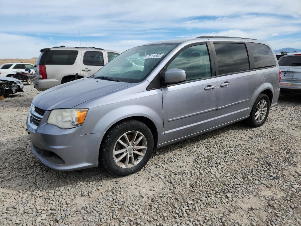 2014 Dodge Grand Caravan Sxt Gray vin: 2C4RDGCG2ER205426