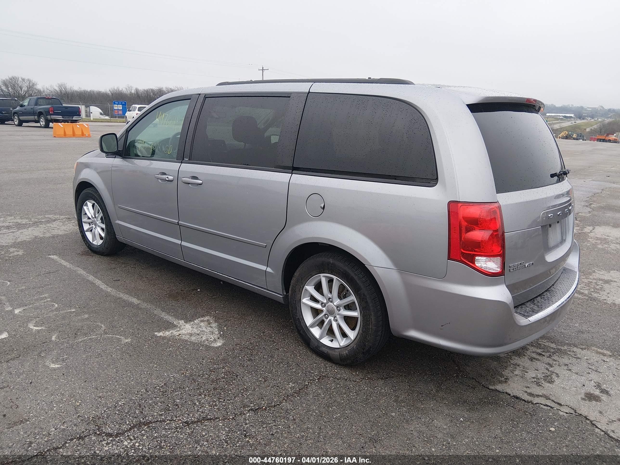 2014 Dodge Grand Caravan Sxt Gray vin: 2C4RDGCG2ER209735