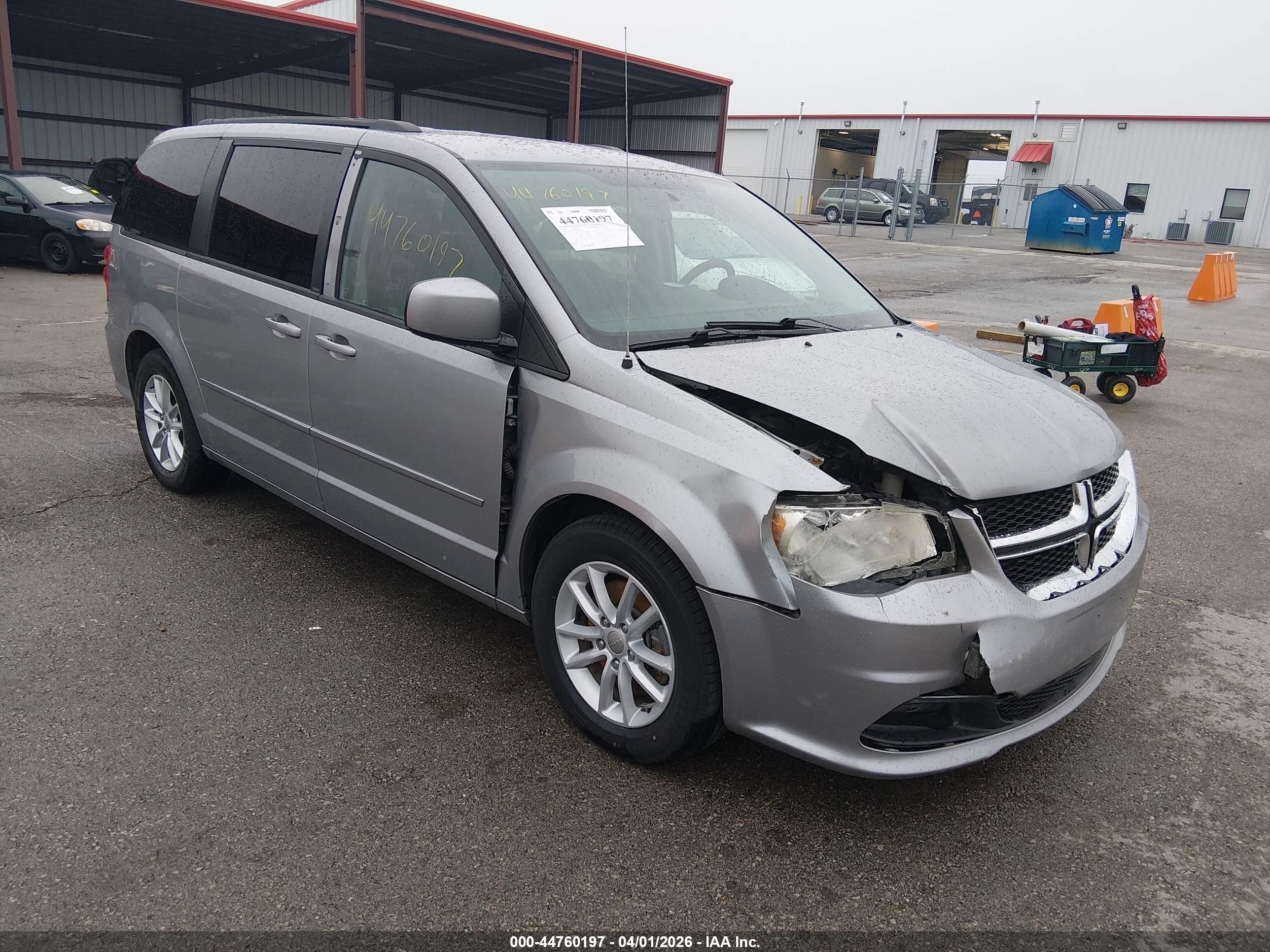 2014 Dodge Grand Caravan Sxt Gray vin: 2C4RDGCG2ER209735