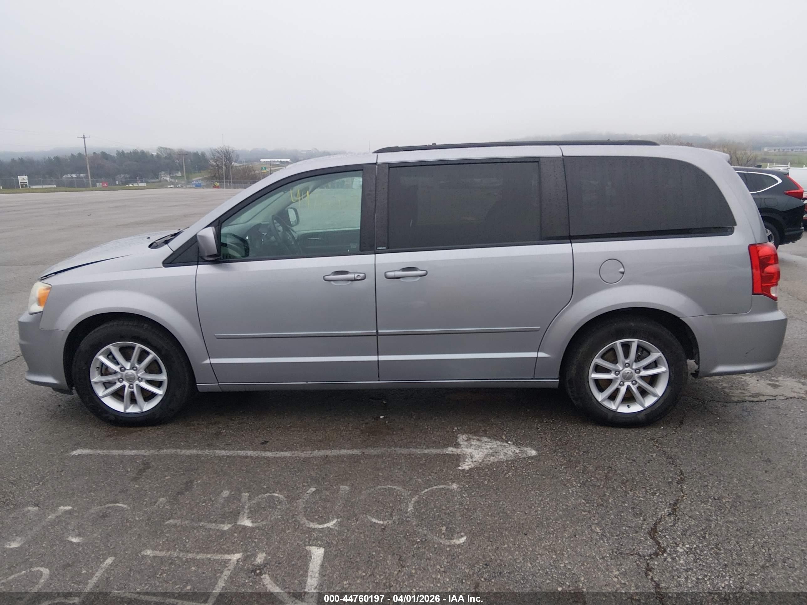 2014 Dodge Grand Caravan Sxt Gray vin: 2C4RDGCG2ER209735