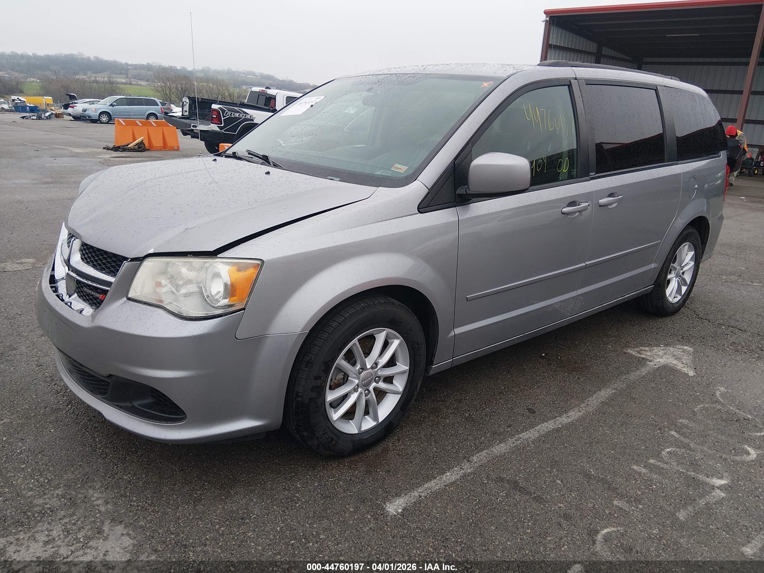 2014 Dodge Grand Caravan Sxt Gray vin: 2C4RDGCG2ER209735