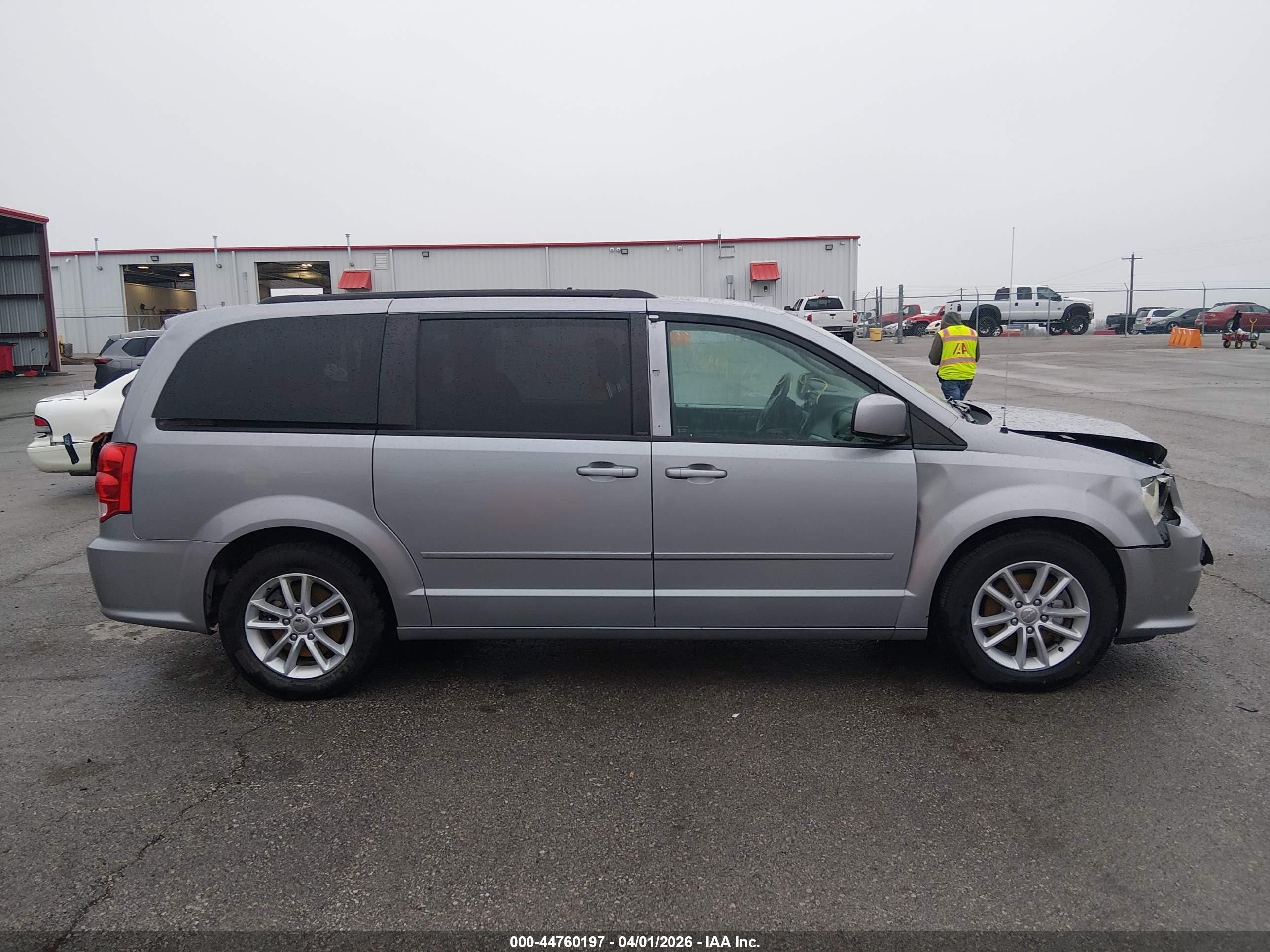 2014 Dodge Grand Caravan Sxt Gray vin: 2C4RDGCG2ER209735