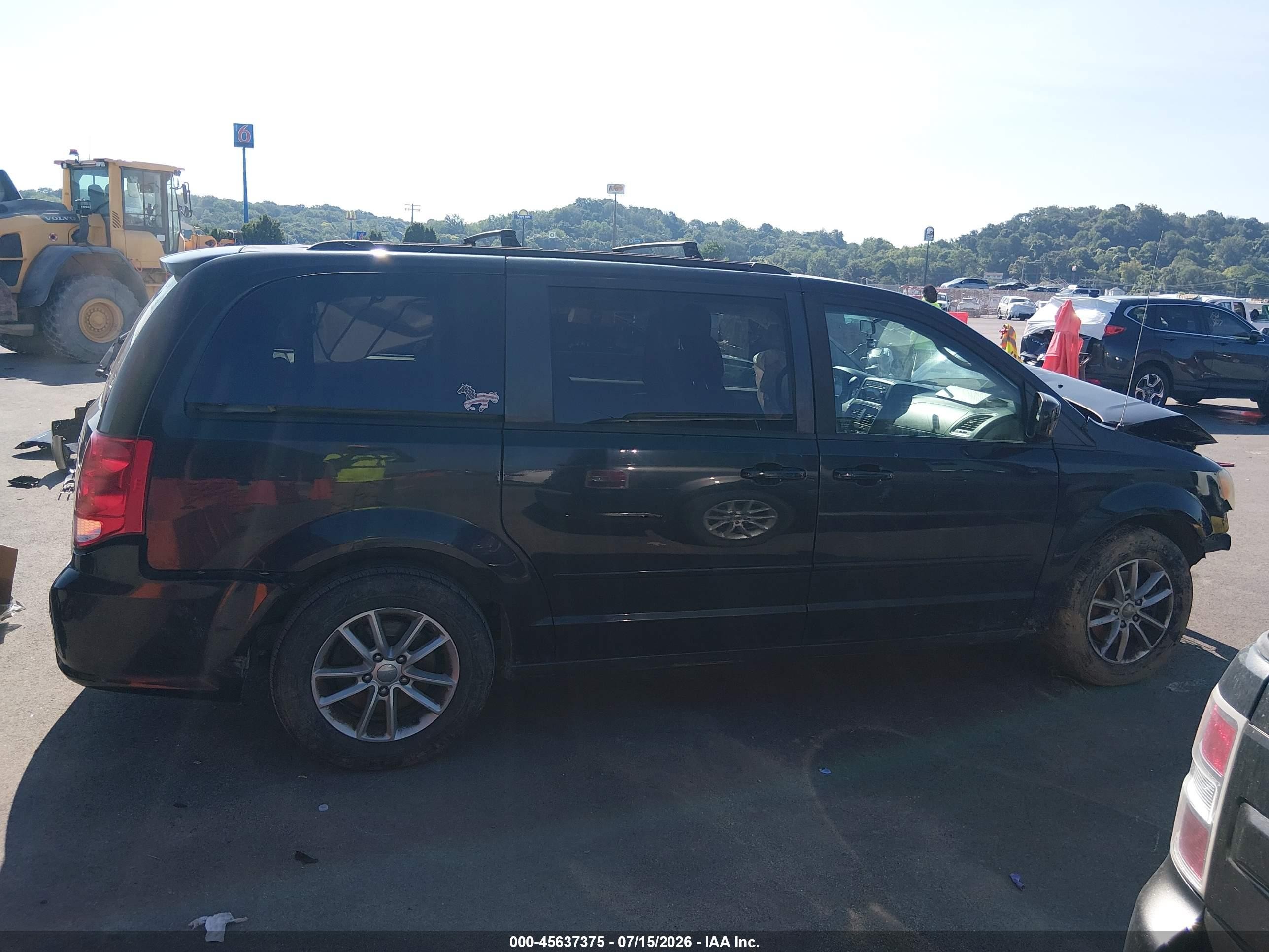 2014 Dodge Grand Caravan Sxt Black vin: 2C4RDGCG2ER264282