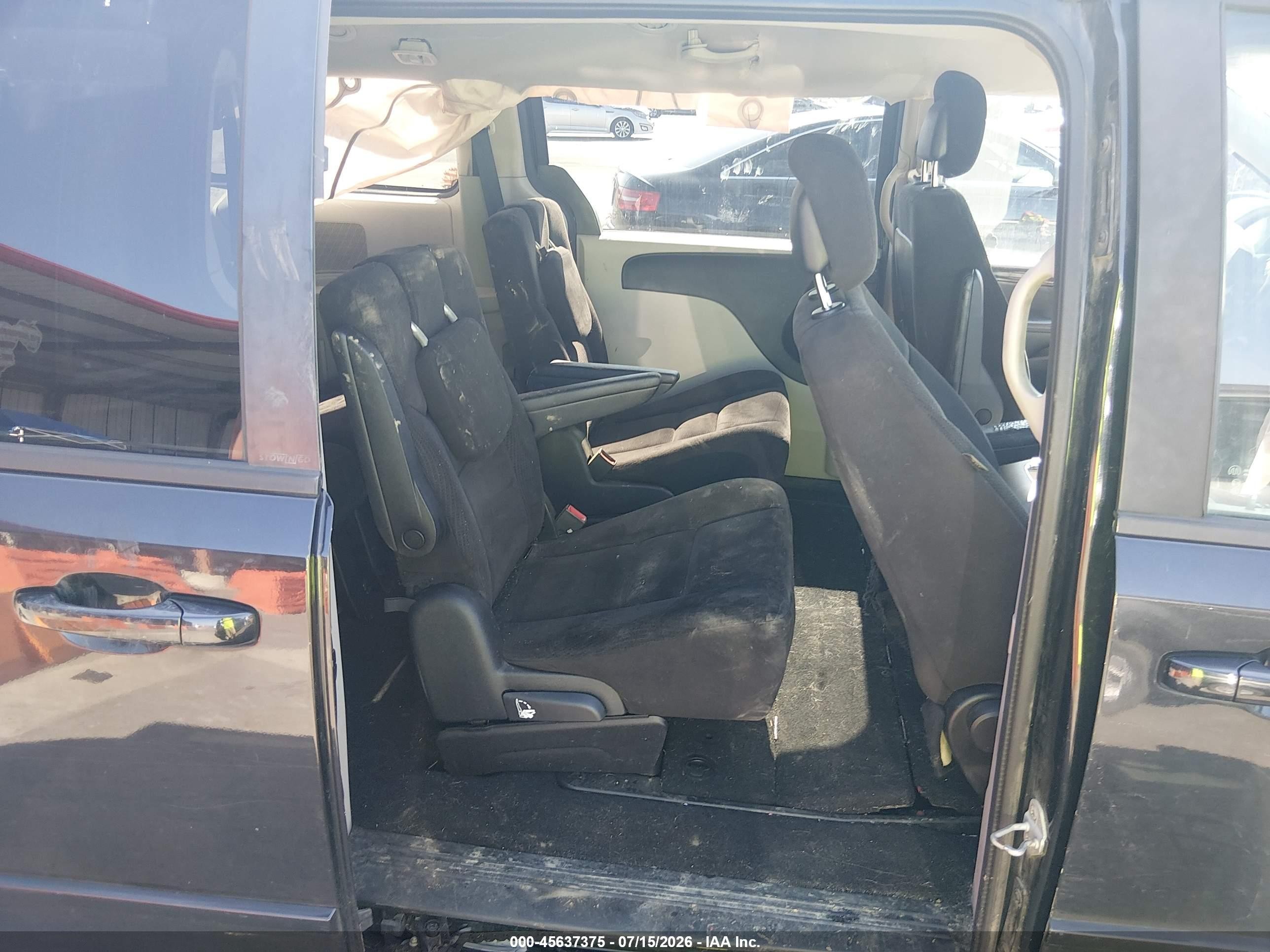2014 Dodge Grand Caravan Sxt Black vin: 2C4RDGCG2ER264282