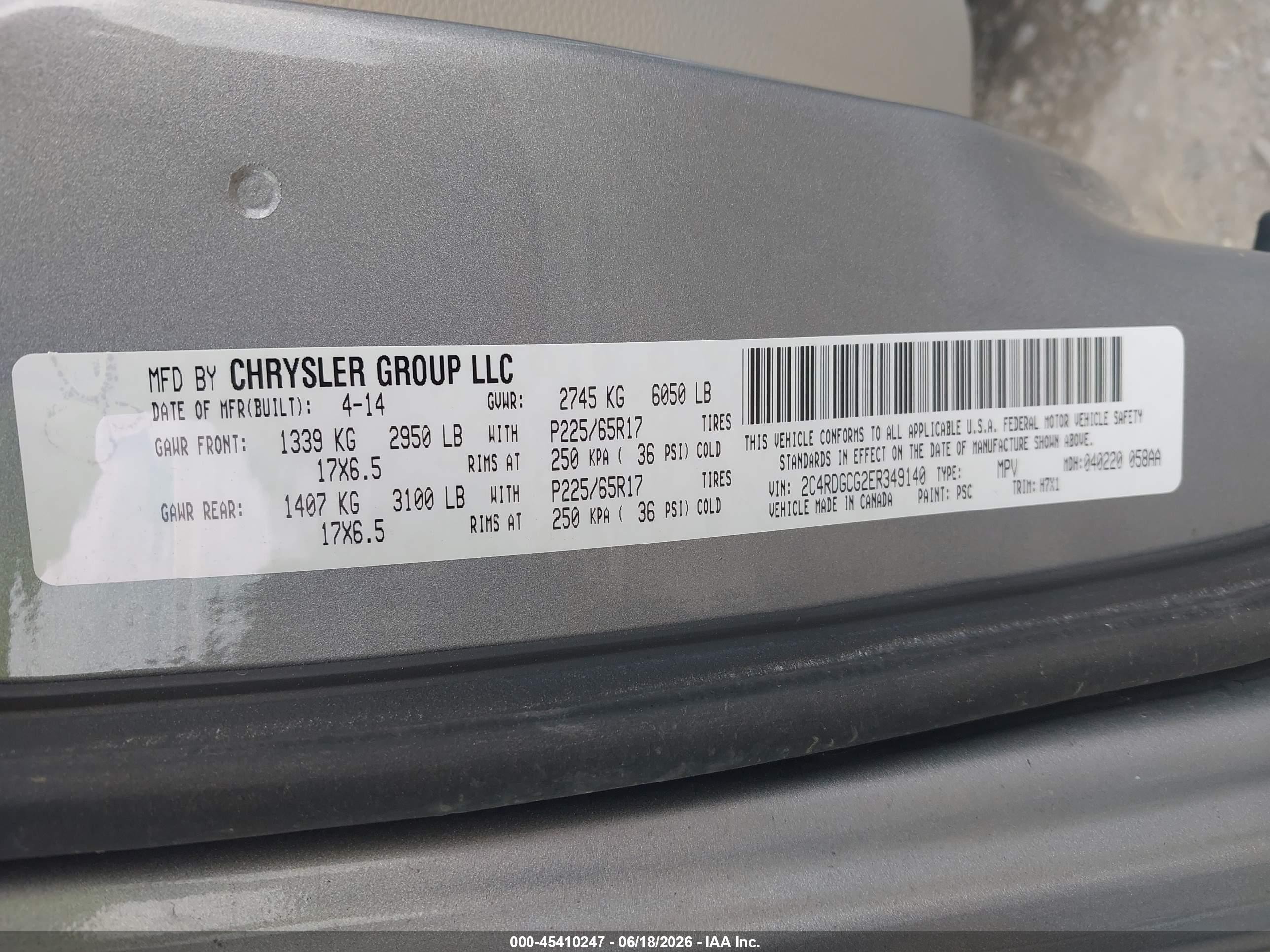2014 Dodge Grand Caravan Sxt Черный vin: 2C4RDGCG2ER349140