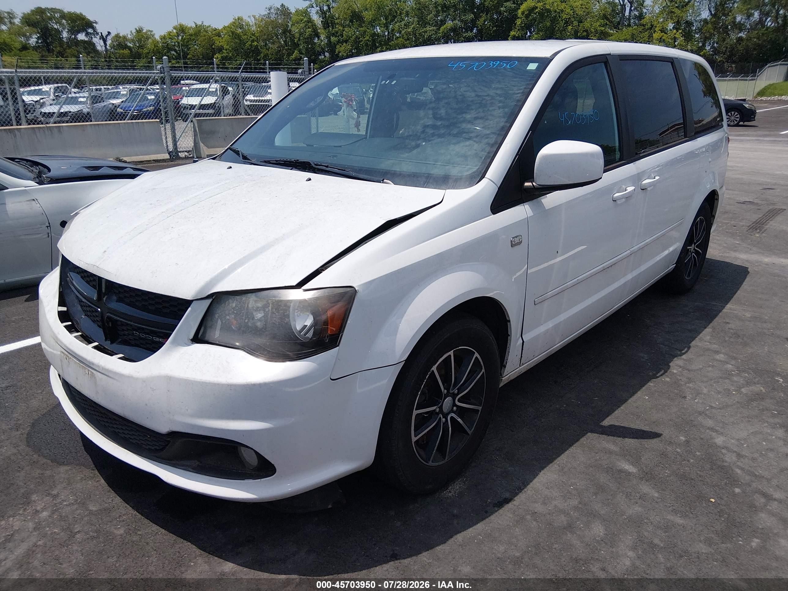 2014 Dodge Grand Caravan Sxt 30th Anniversary Белый vin: 2C4RDGCG2ER366214