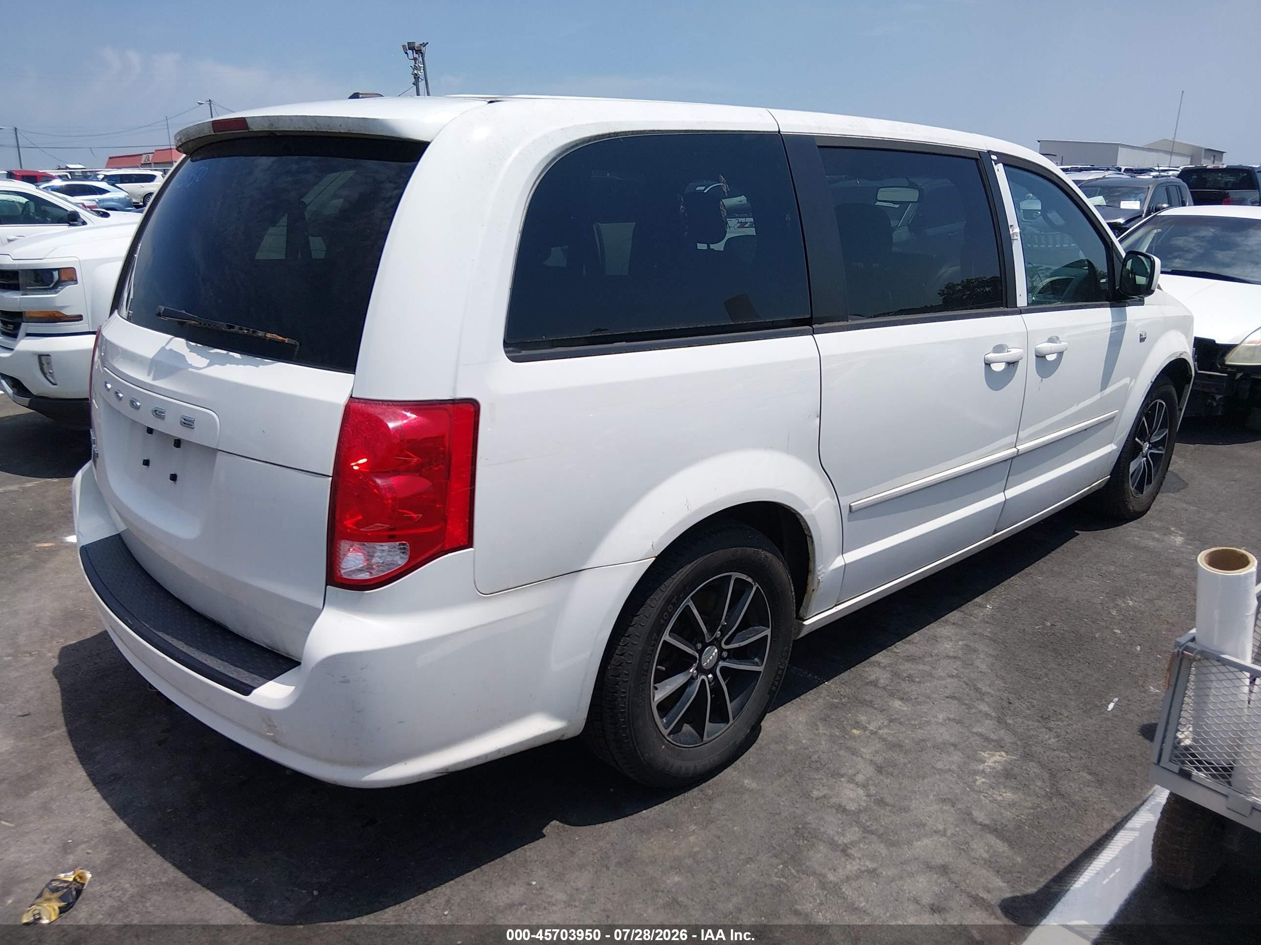 2014 Dodge Grand Caravan Sxt 30th Anniversary Белый vin: 2C4RDGCG2ER366214
