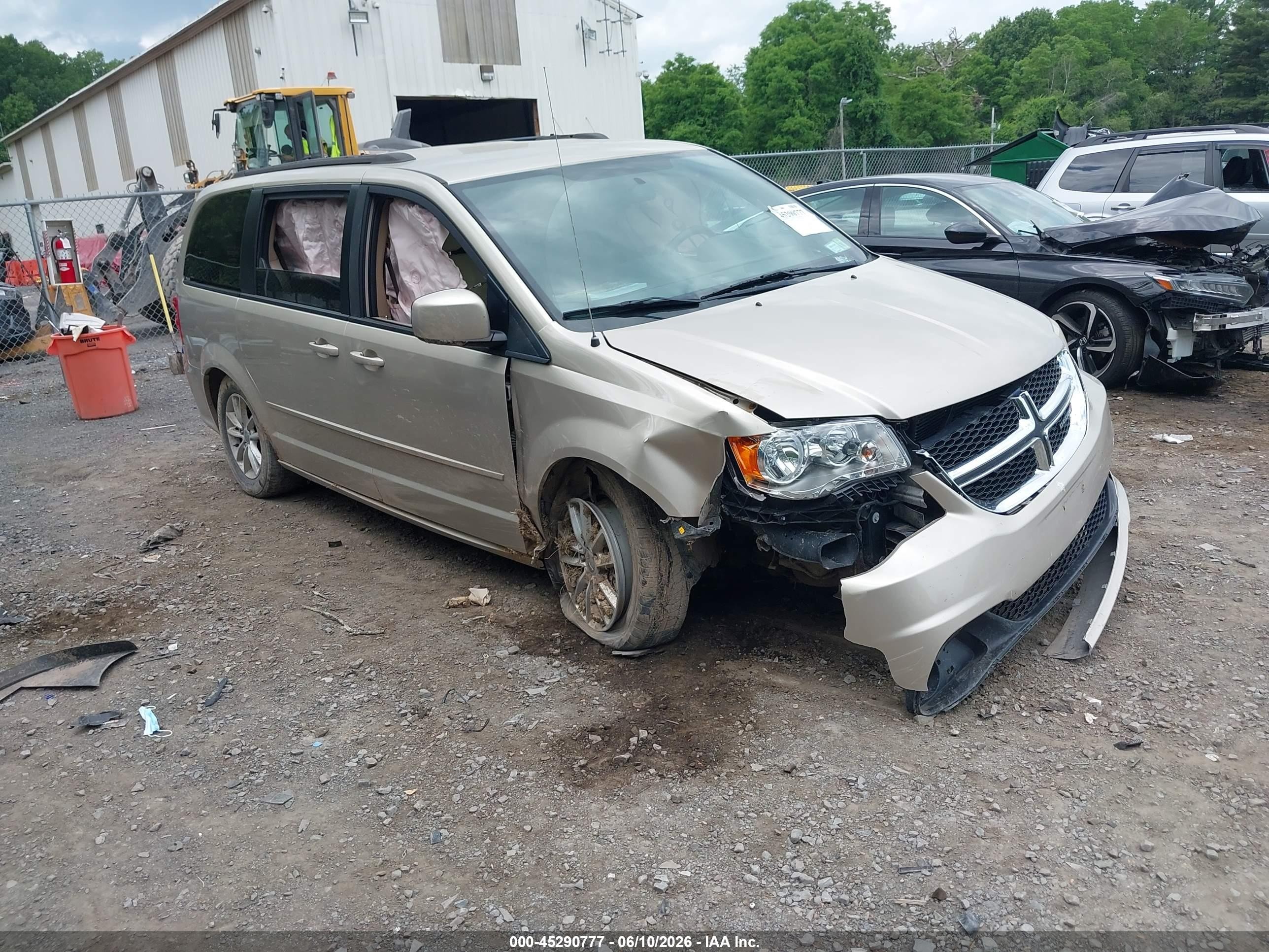 2014 Dodge Grand Caravan Sxt Tan vin: 2C4RDGCG2ER371459