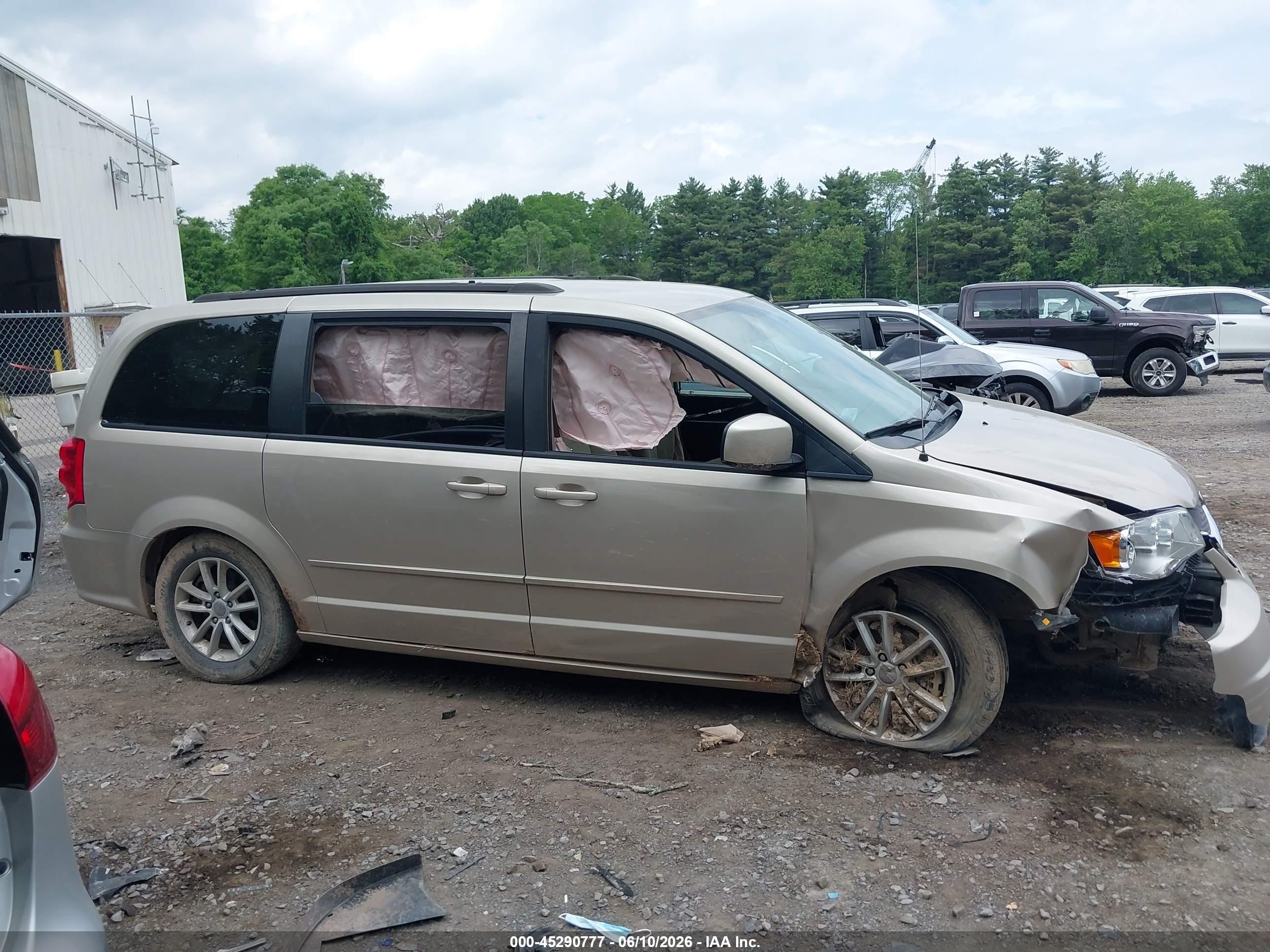 2014 Dodge Grand Caravan Sxt Tan vin: 2C4RDGCG2ER371459