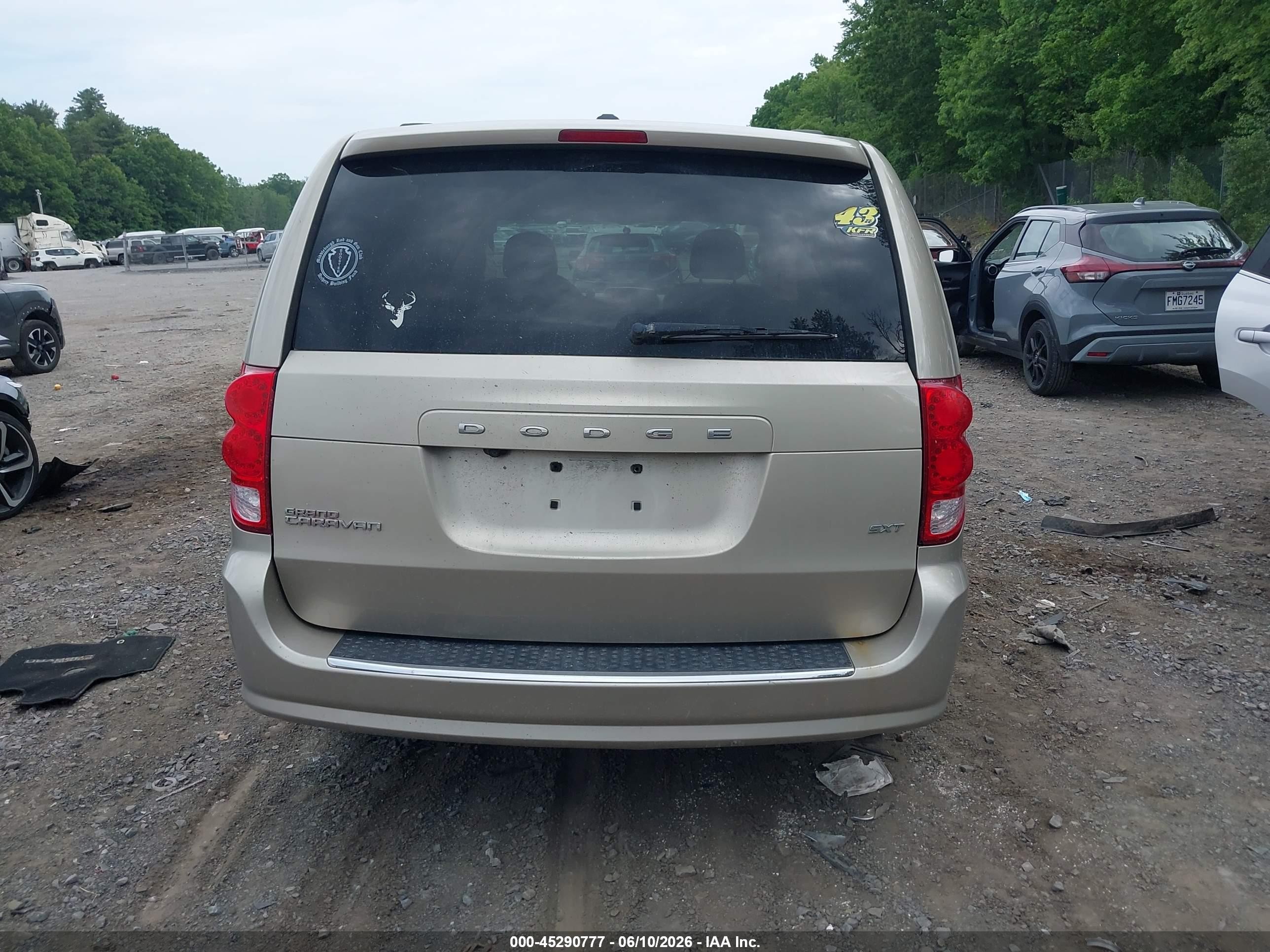 2014 Dodge Grand Caravan Sxt Tan vin: 2C4RDGCG2ER371459