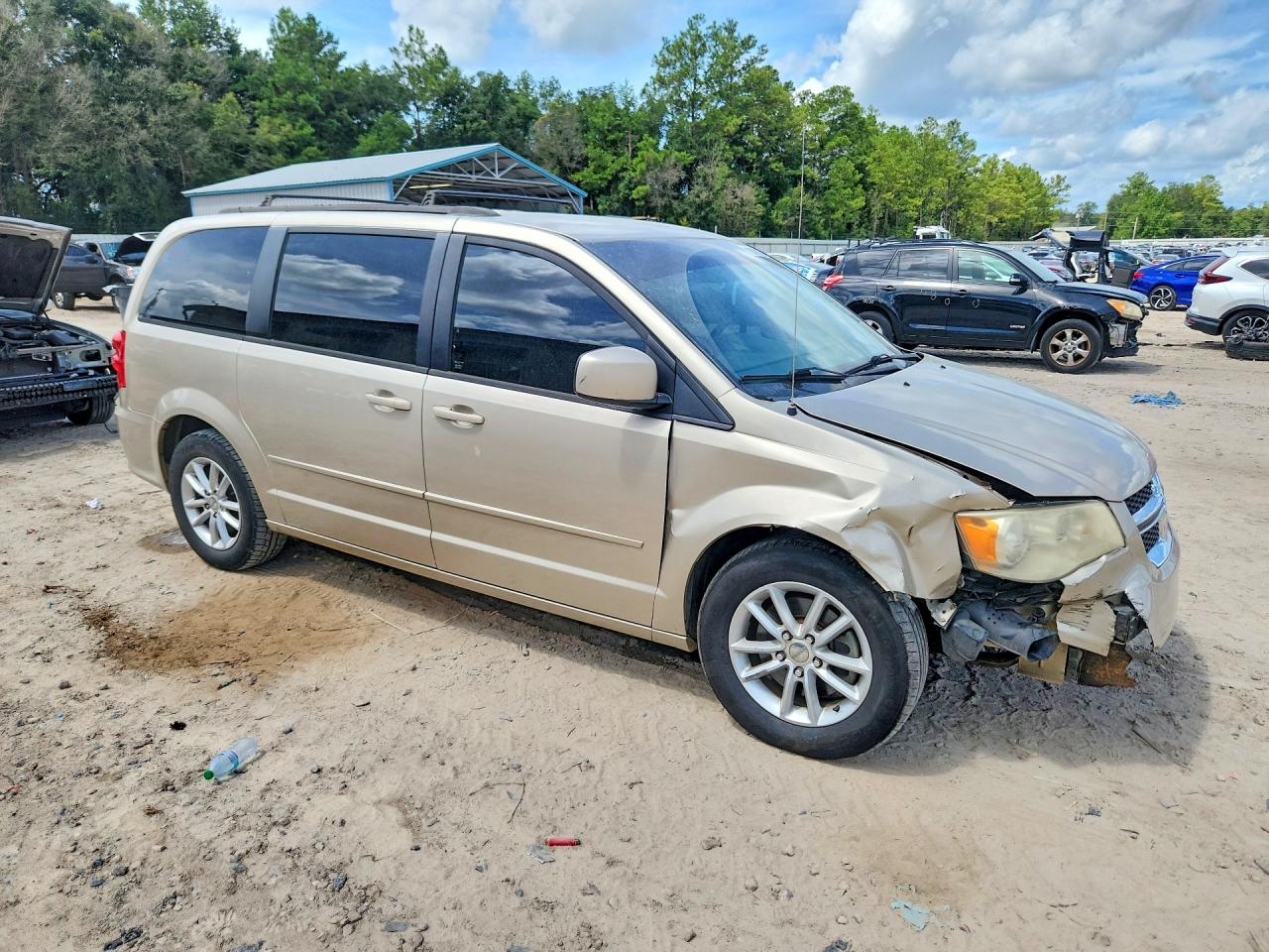 2014 Dodge Grand Caravan Sxt Brown vin: 2C4RDGCG2ER392182