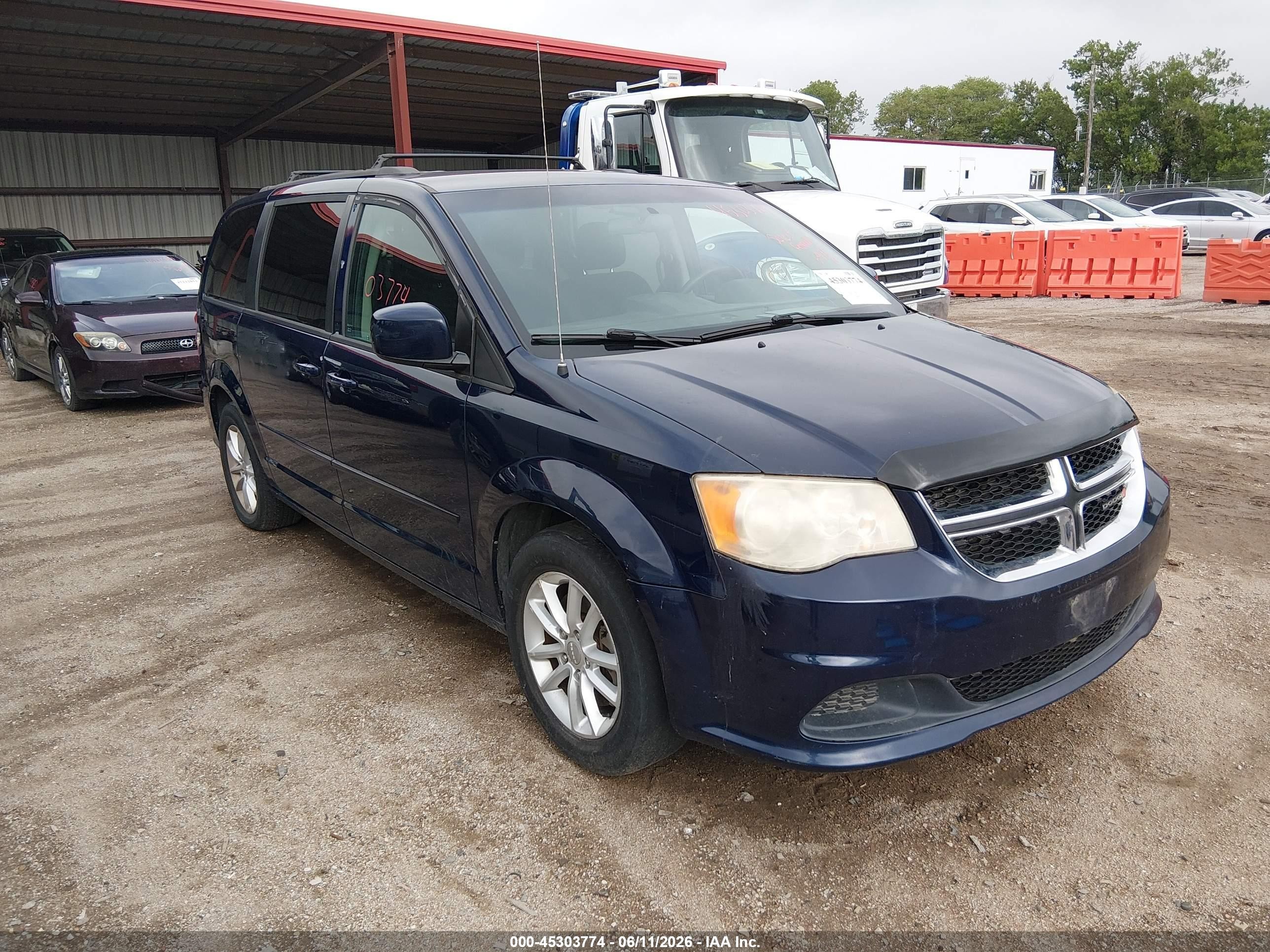 2014 Dodge Grand Caravan Sxt Dark Blue vin: 2C4RDGCG2ER405495