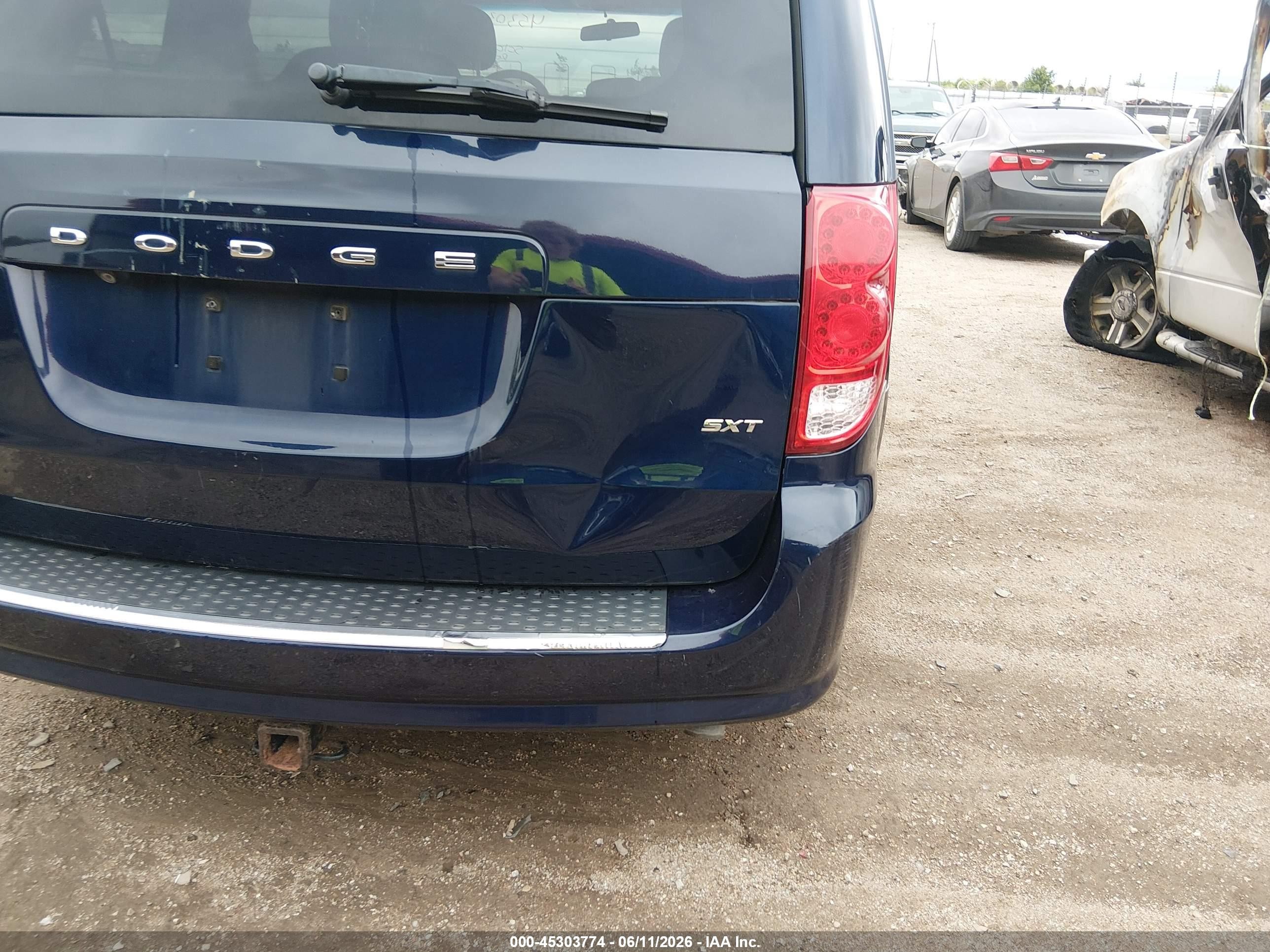 2014 Dodge Grand Caravan Sxt Dark Blue vin: 2C4RDGCG2ER405495