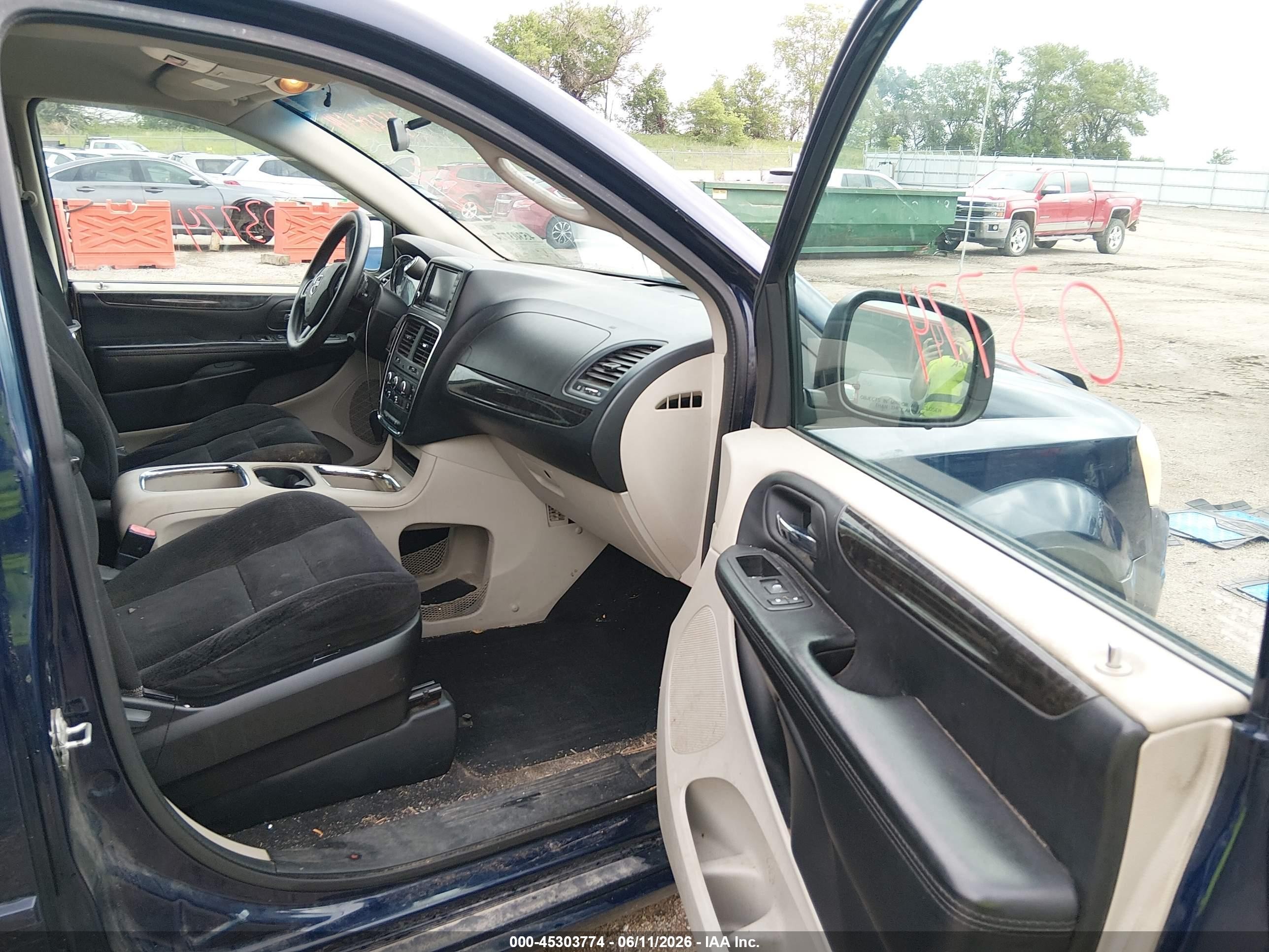 2014 Dodge Grand Caravan Sxt Dark Blue vin: 2C4RDGCG2ER405495