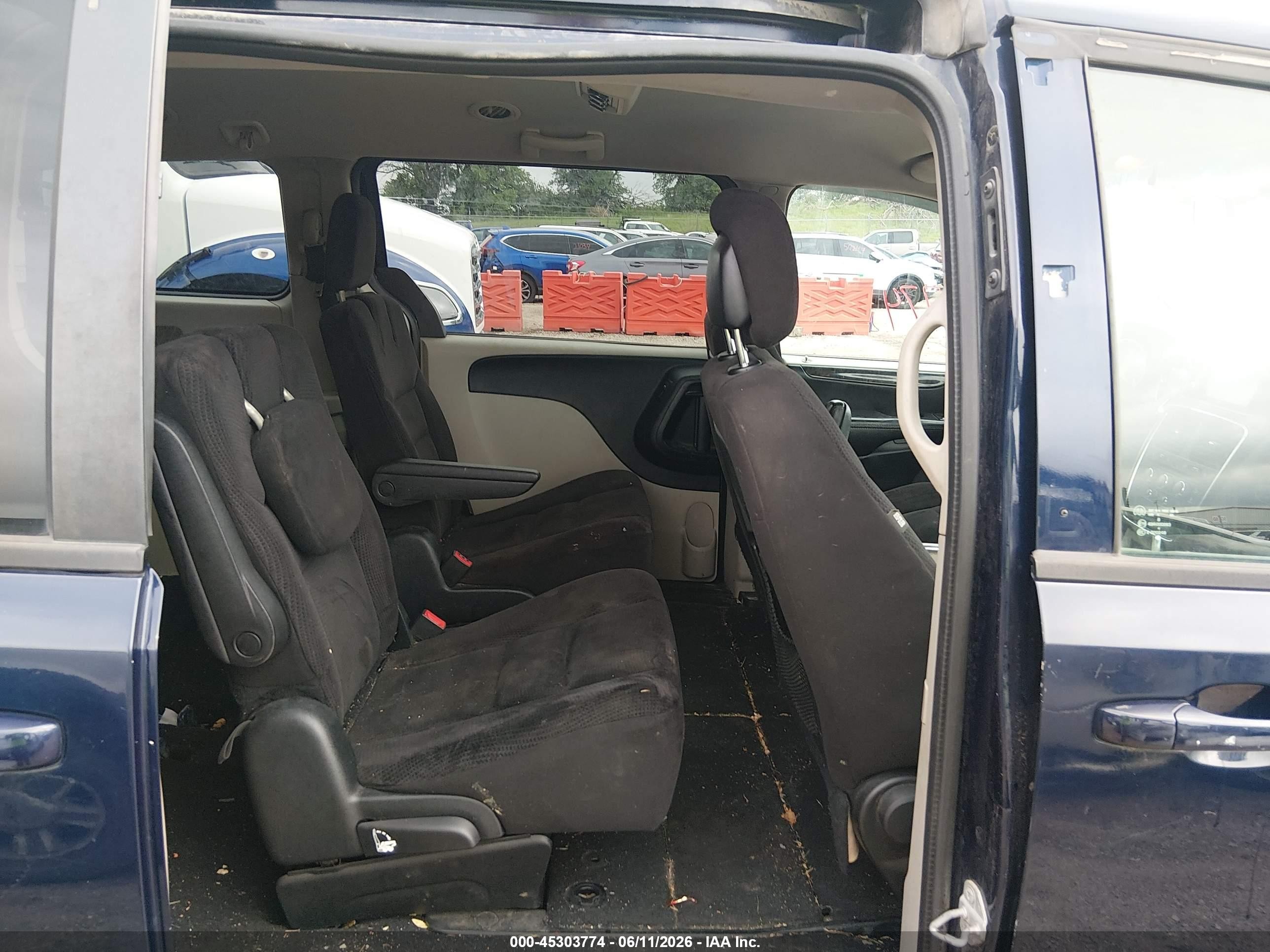 2014 Dodge Grand Caravan Sxt Dark Blue vin: 2C4RDGCG2ER405495