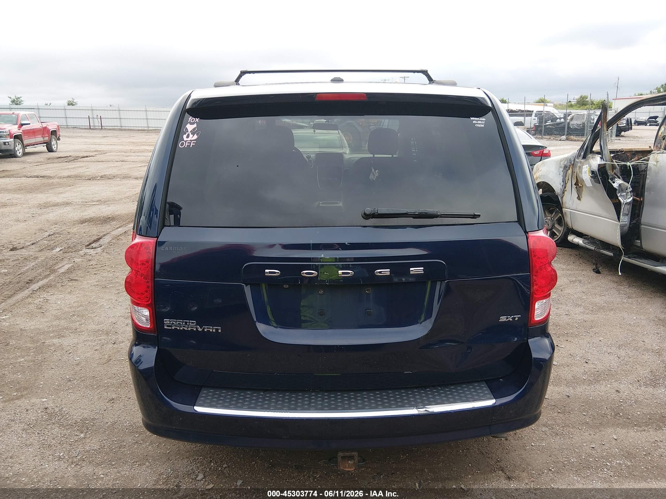 2014 Dodge Grand Caravan Sxt Dark Blue vin: 2C4RDGCG2ER405495