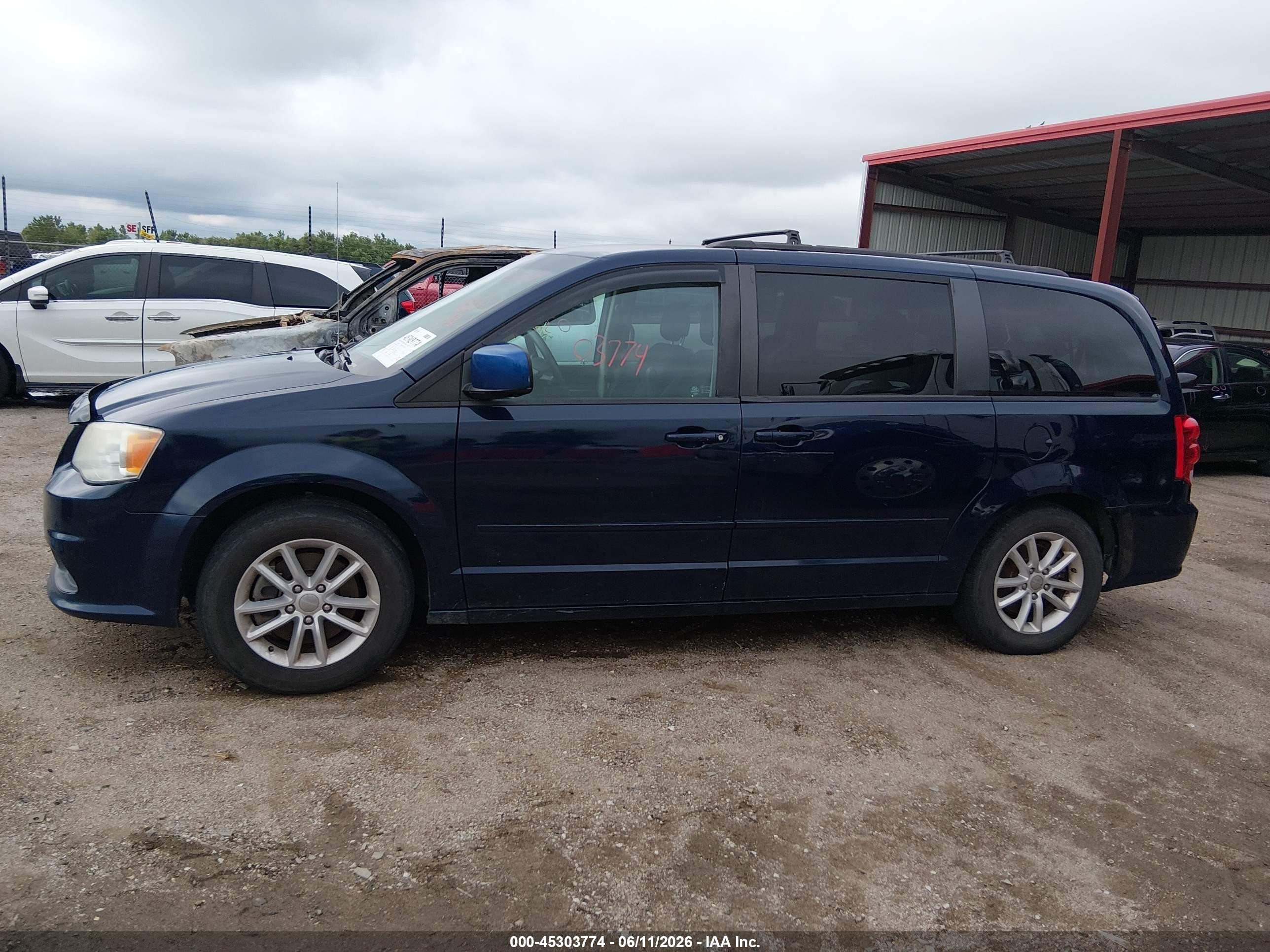 2014 Dodge Grand Caravan Sxt Dark Blue vin: 2C4RDGCG2ER405495