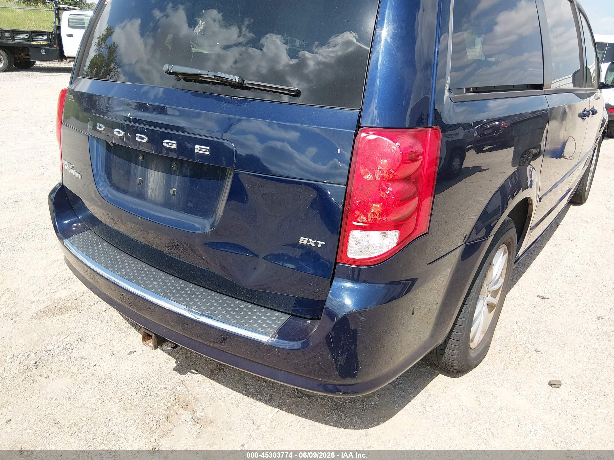 2014 Dodge Grand Caravan Sxt Dark Blue vin: 2C4RDGCG2ER405495