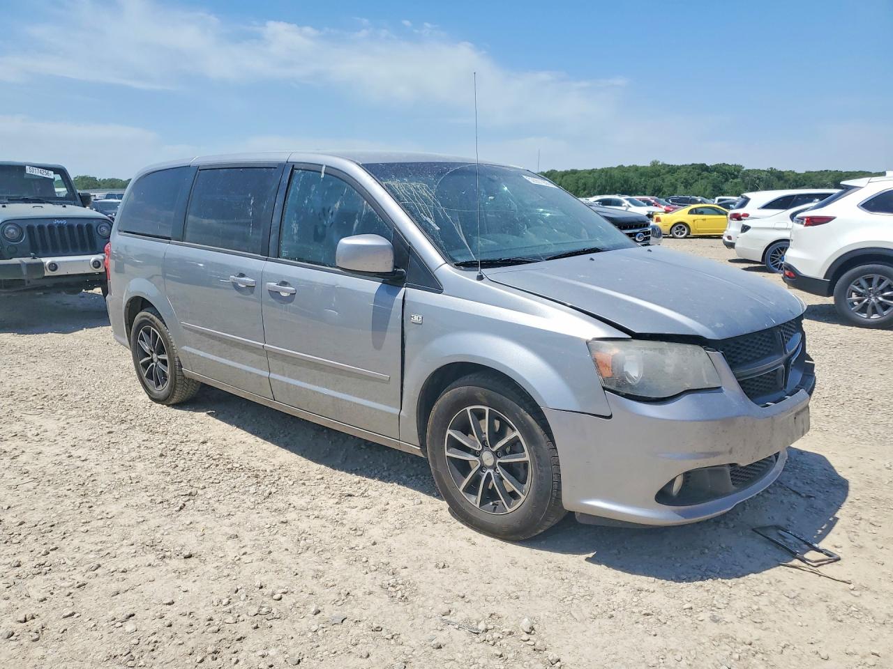2014 Dodge Grand Caravan Sxt Gray vin: 2C4RDGCG2ER407389