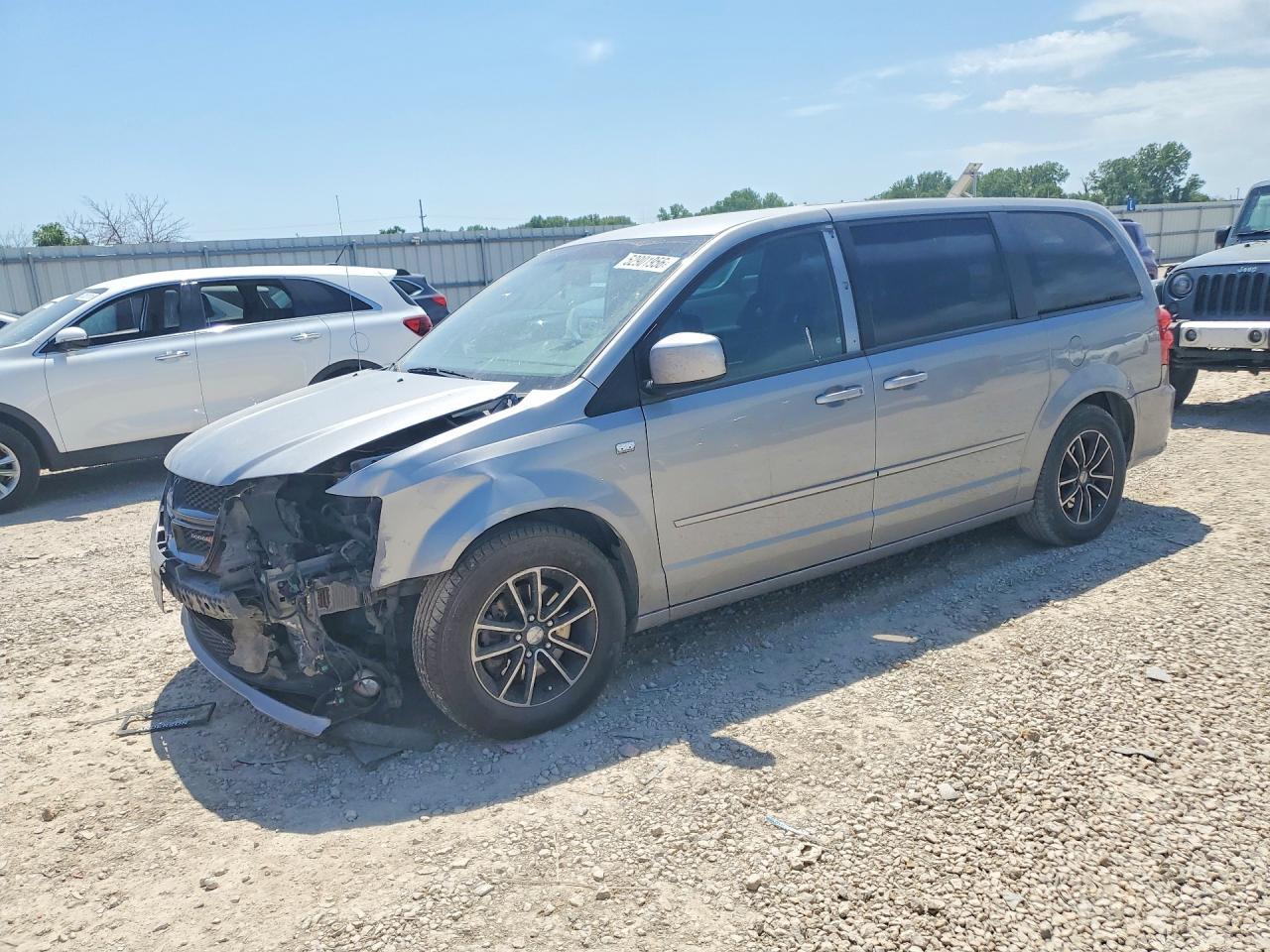 2014 Dodge Grand Caravan Sxt Gray vin: 2C4RDGCG2ER407389