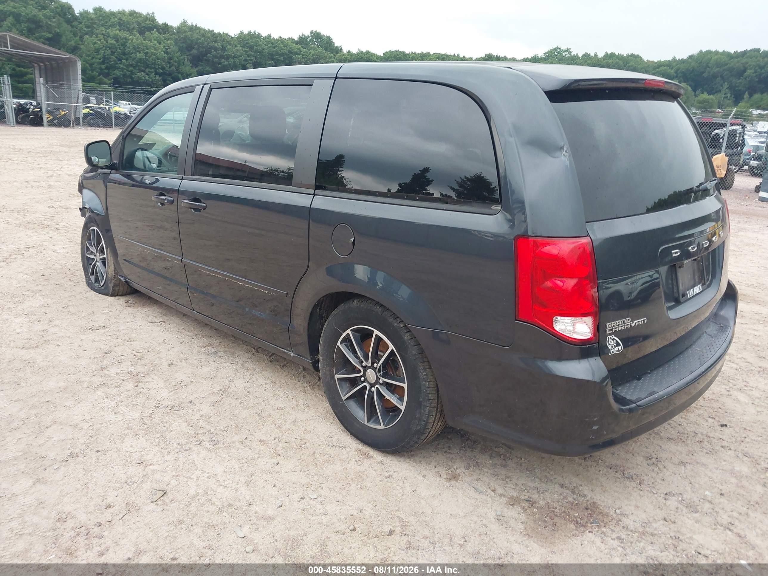 2014 Dodge Grand Caravan Sxt Dark Blue vin: 2C4RDGCG2ER411734