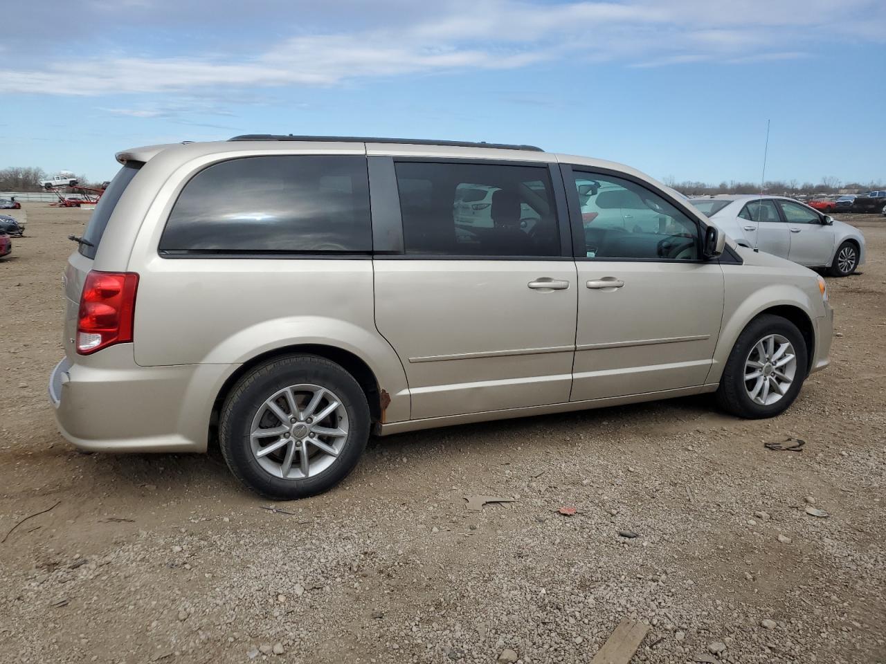 2014 Dodge Grand Caravan Sxt Beige vin: 2C4RDGCG2ER471741