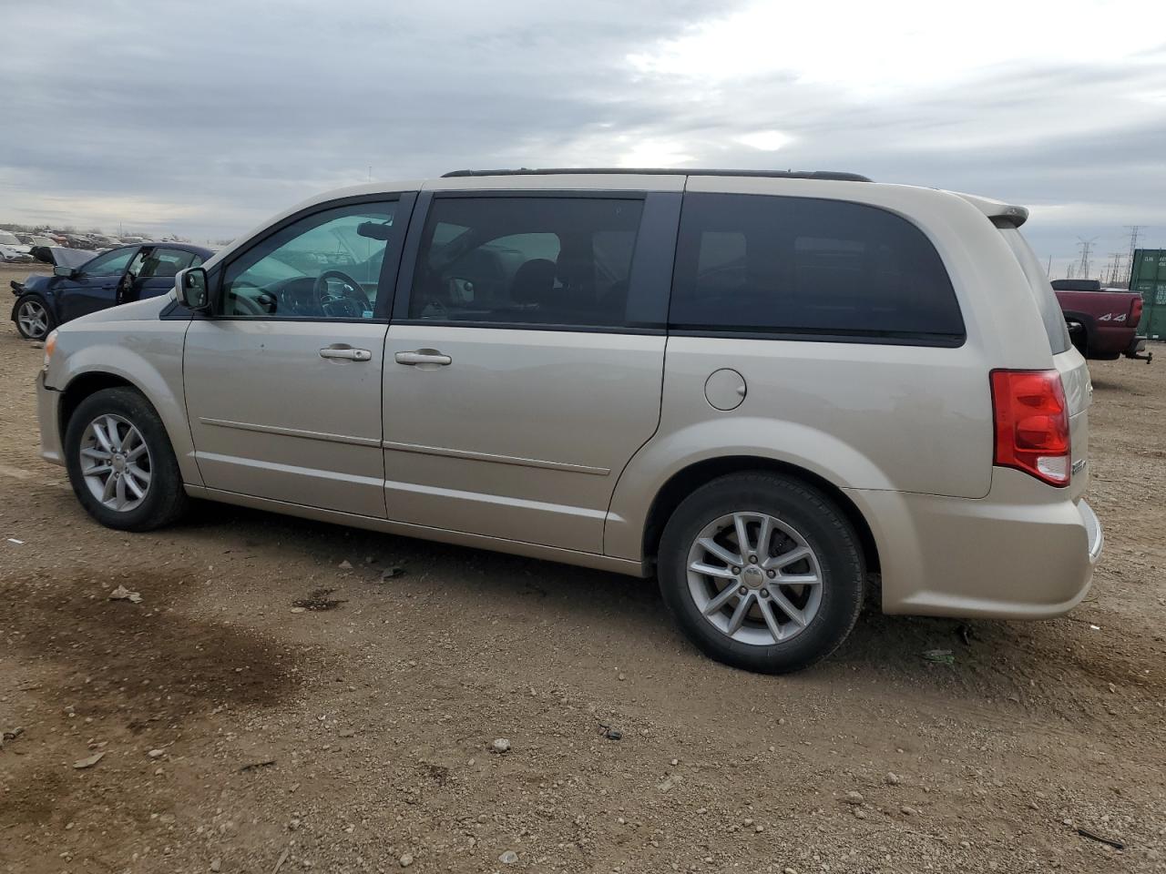 2014 Dodge Grand Caravan Sxt Beige vin: 2C4RDGCG2ER471741
