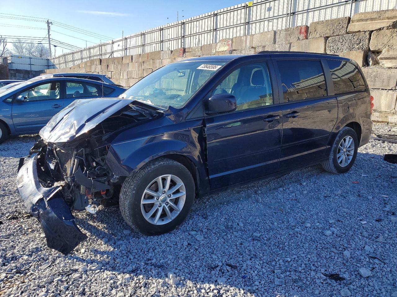 2014 Dodge Grand Caravan Sxt Blue vin: 2C4RDGCG2ER478219