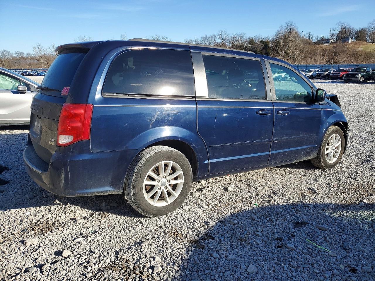 2014 Dodge Grand Caravan Sxt Blue vin: 2C4RDGCG2ER478219