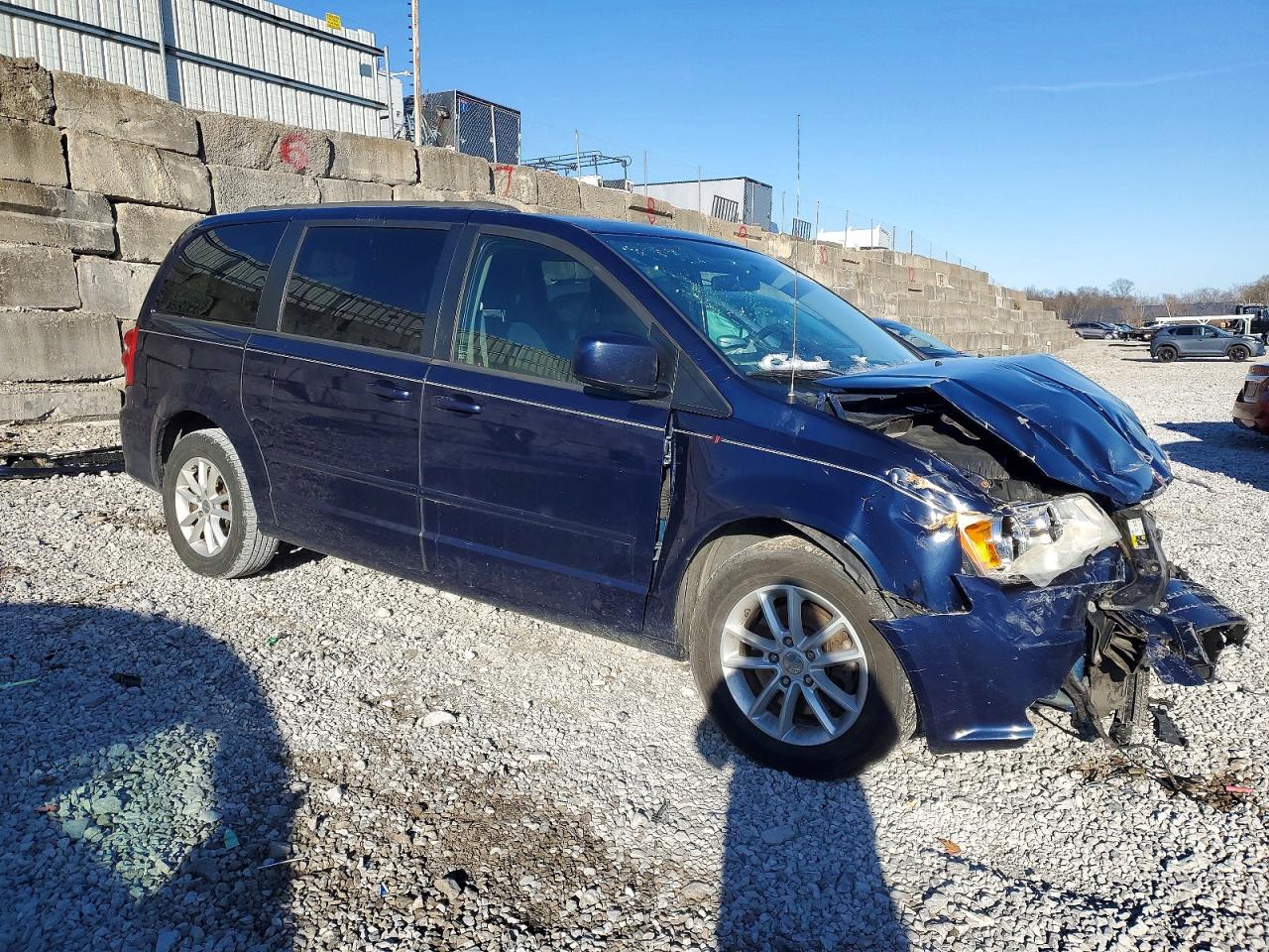 2014 Dodge Grand Caravan Sxt Blue vin: 2C4RDGCG2ER478219