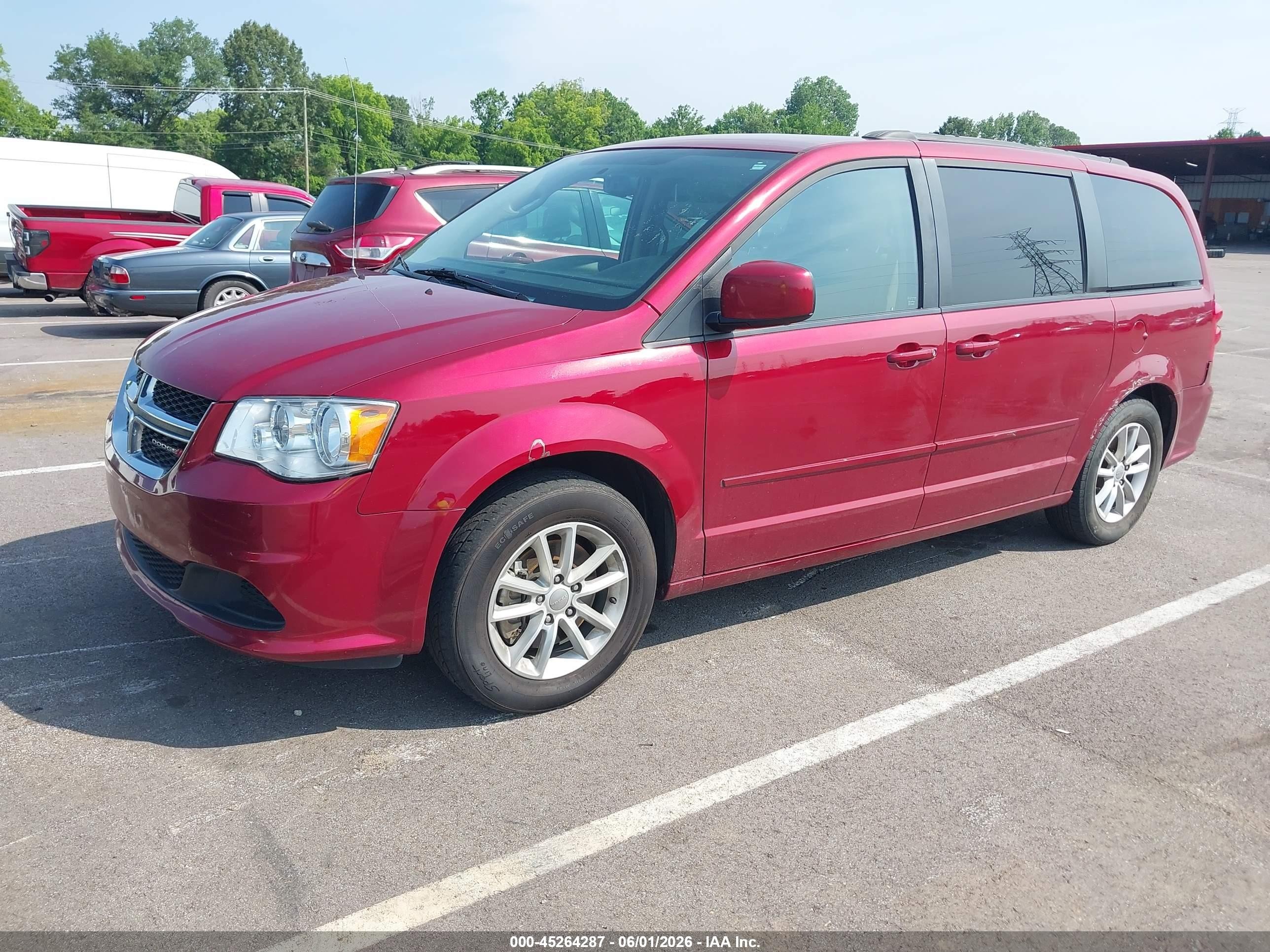 2015 Dodge Grand Caravan Sxt Burgundy vin: 2C4RDGCG2FR569217